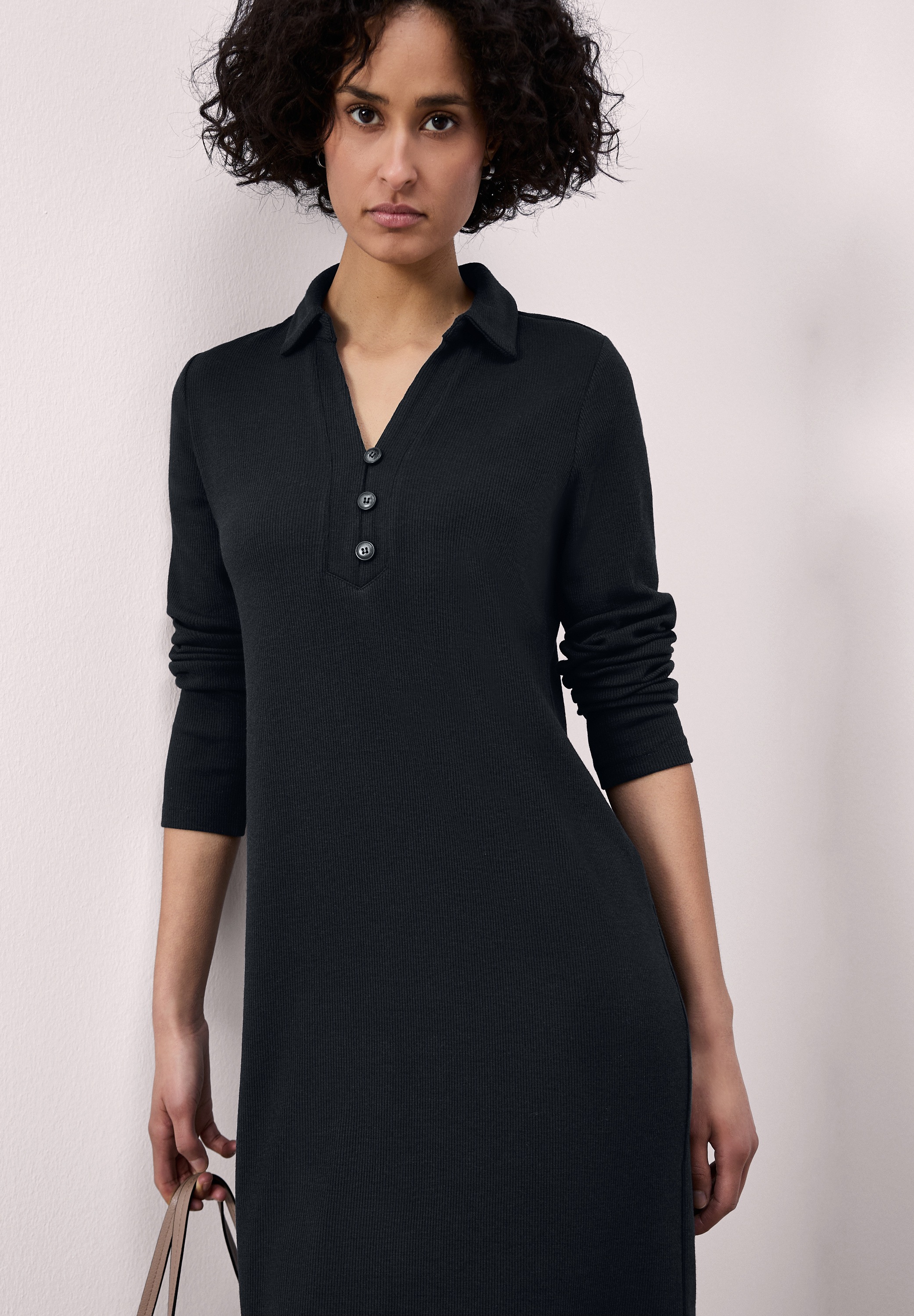 STREET ONE Jerseykleid Ohne Taschen in Unifarbe