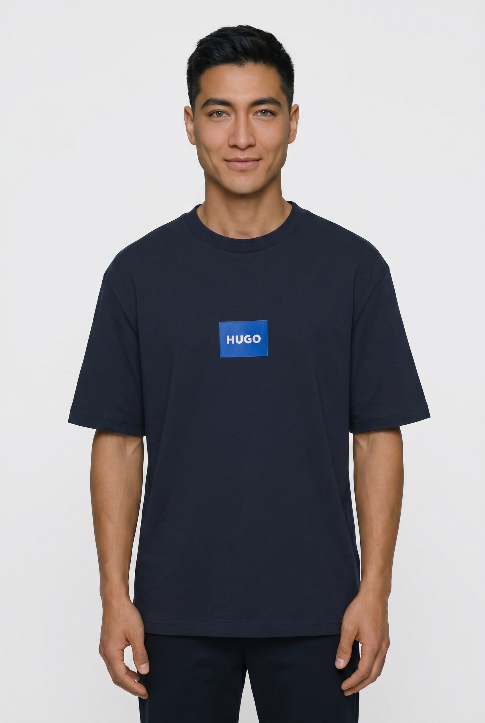 HUGO T-Shirt Regular Fit, Kurzarm, Hugo-Print