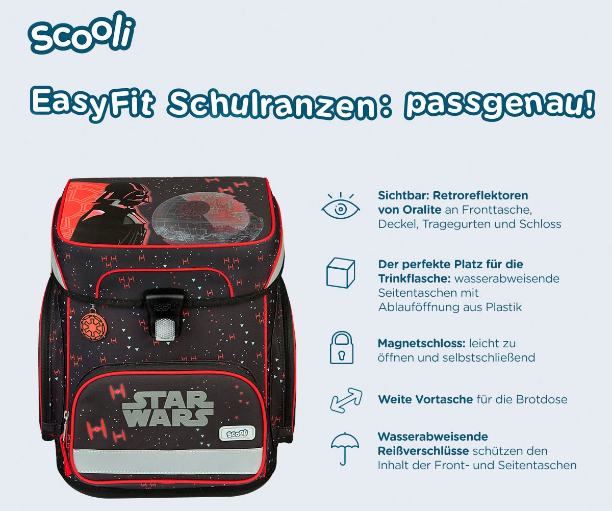 Scooli Schulranzen »EasyFit, Star Wars«, Reflektoren