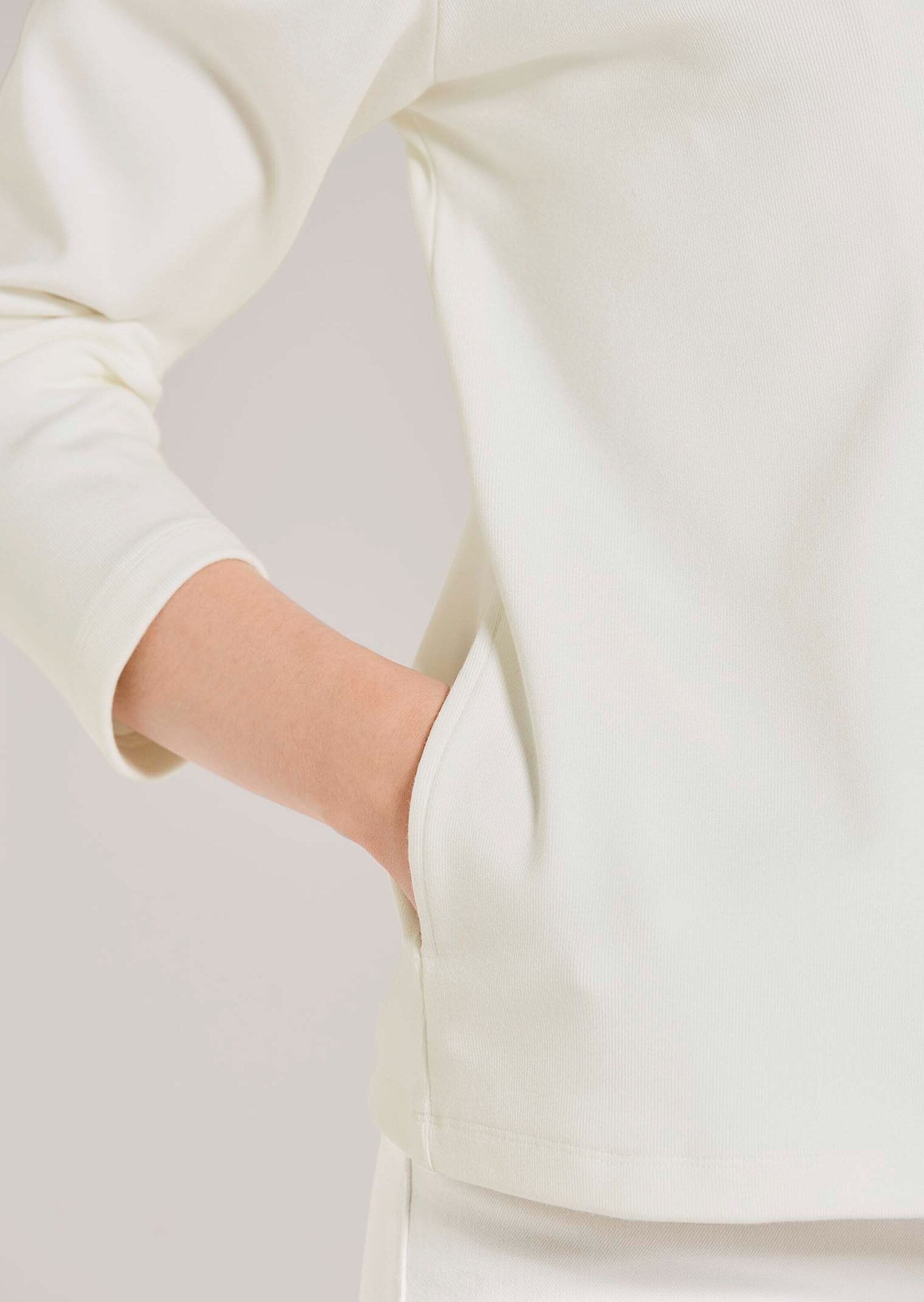 MADELEINE Langarmshirt »Shirtjacke Elegante Viskosejacke mit Reißverschluss«