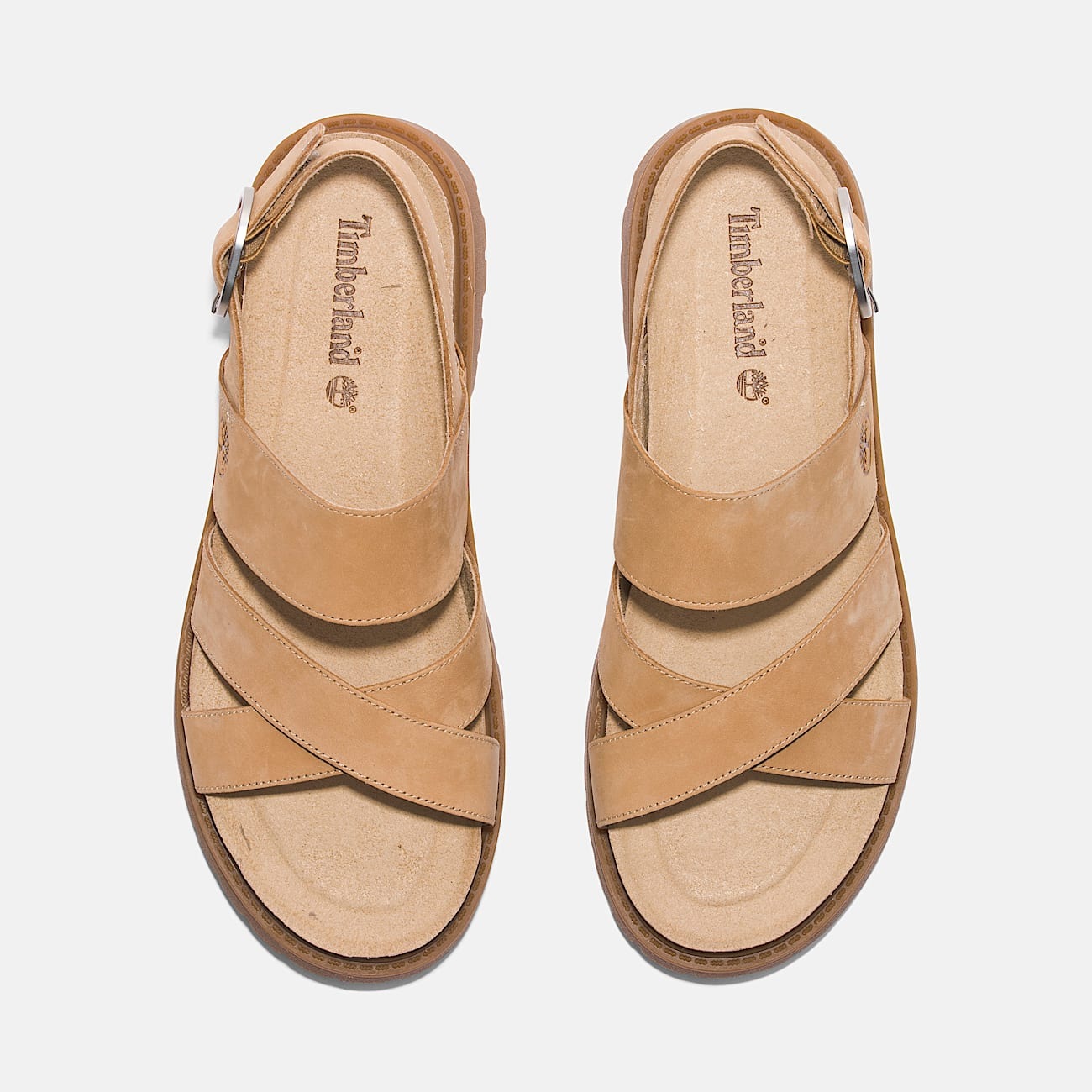 Timberland Clairemont Way Cross Strap Sandal Beige EU 37.5 4
