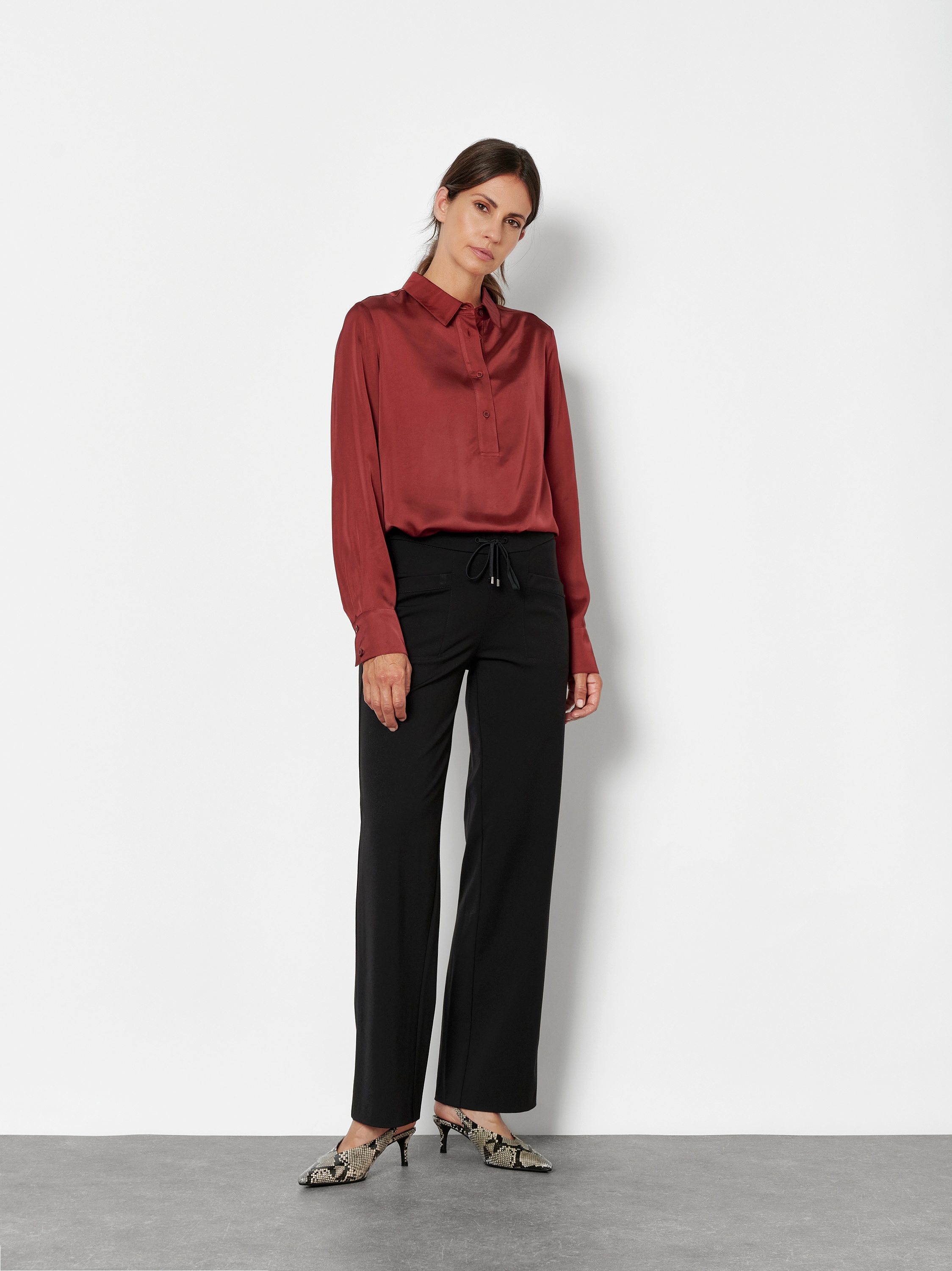 TONI Stoffhose "Sue Wide" mit Gummizug und Stretch
