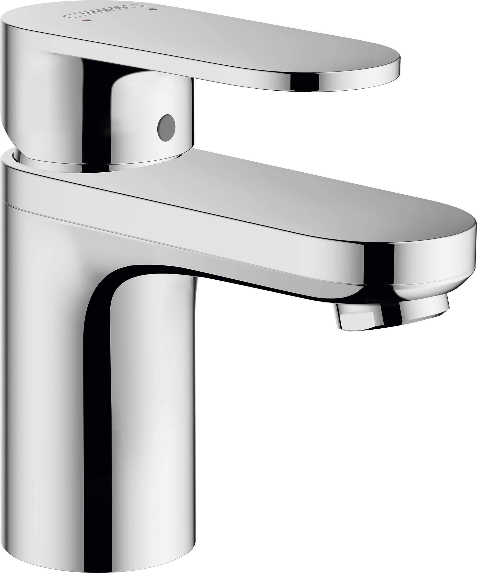 hansgrohe Waschtischarmatur "Vernis Blend", 7cm, mit isolierter Wasserführung und Zugstangen-Ablaufgarnitur, chrom