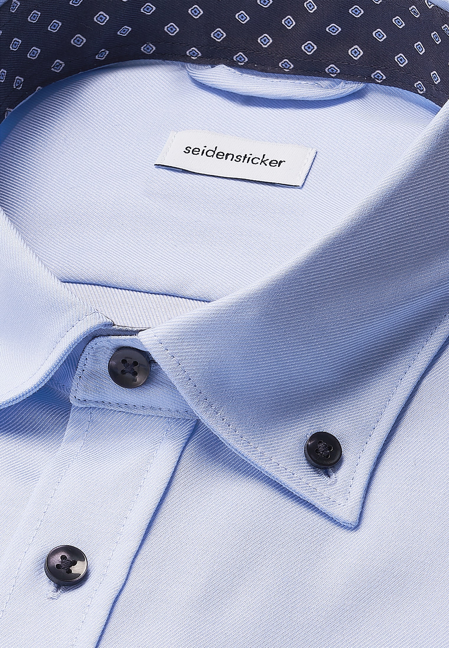 seidensticker Businesshemd »Regular«, Regular 1/1 Button-Down-Kragen Uni