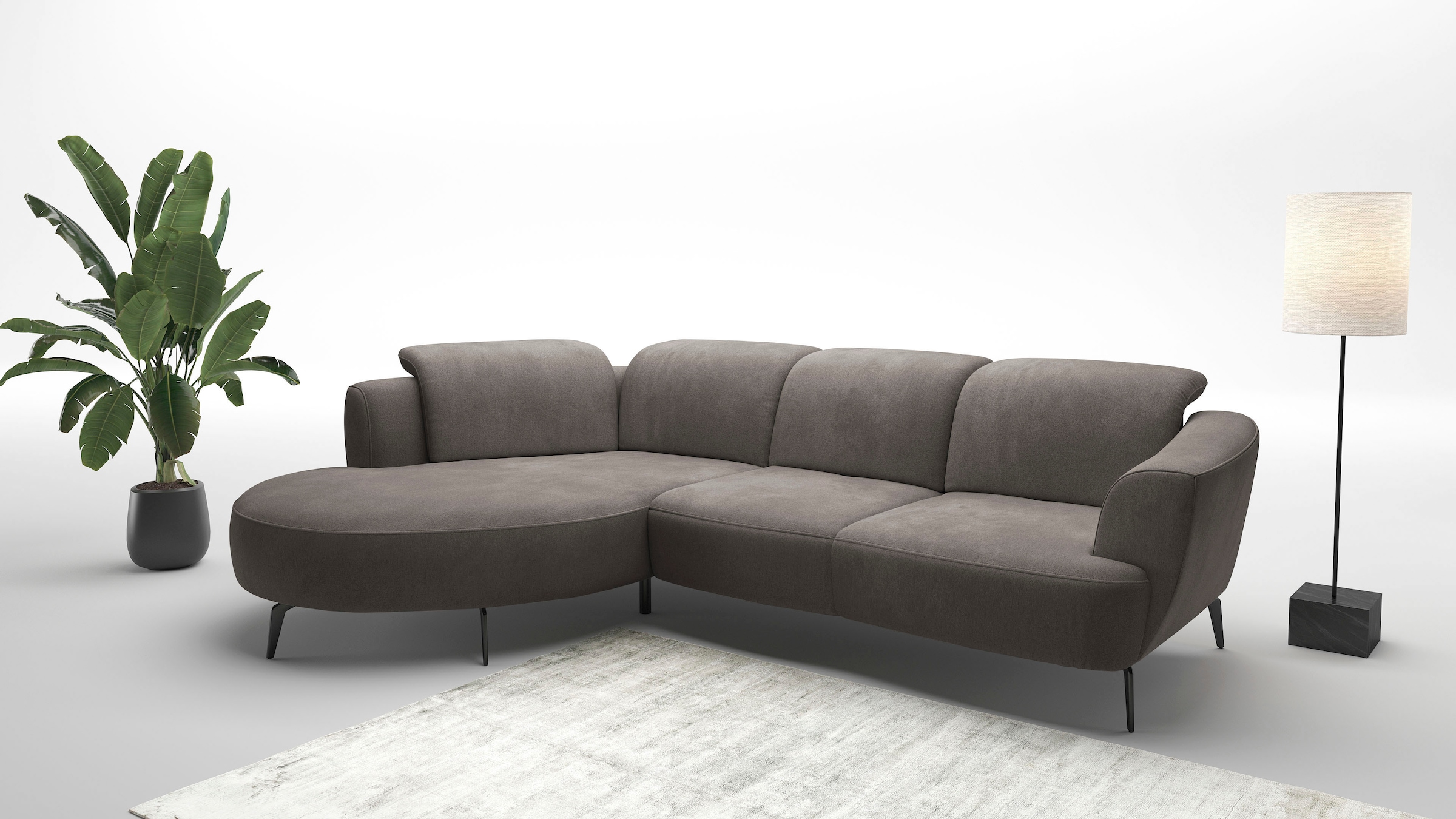 sit&more Ecksofa "Zoe", ink.Sitztiefenverstellung, wahlweise mit Kopfteilve günstig online kaufen