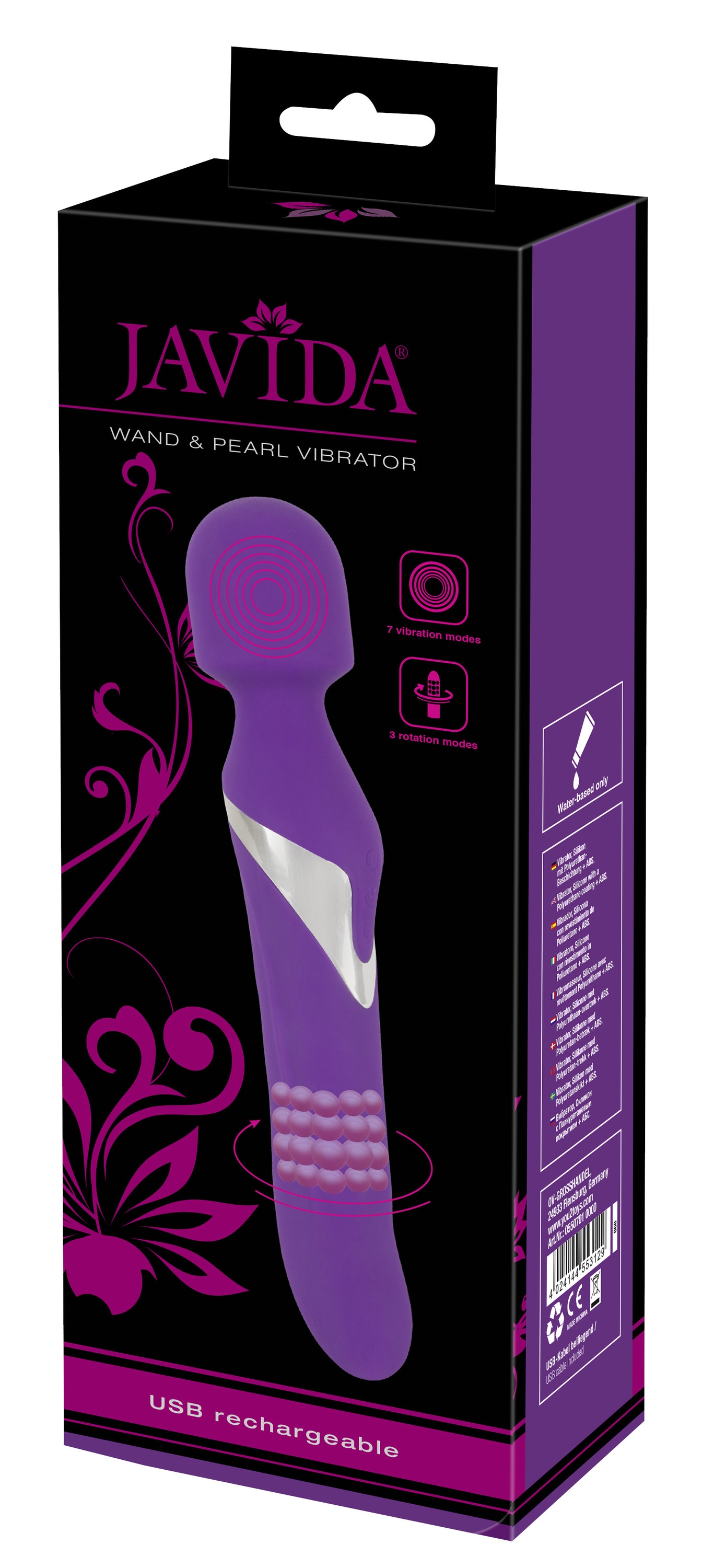 Javida Vibrator »Massagestab Wand & Pearl Vibrator«