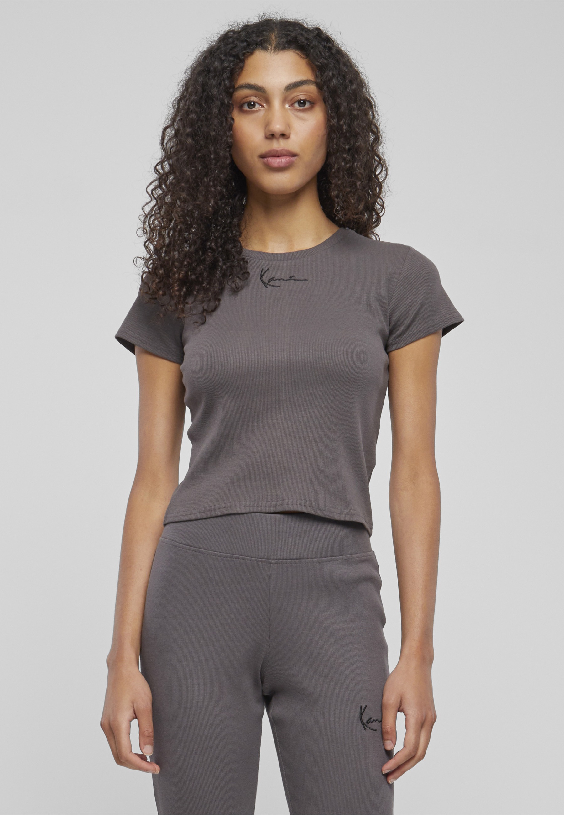 Karl Kani Kurzarmshirt »Karl Kani Damen KW233-032-2 KK Small Signature Tight Rib Tee« 1 Stk.
