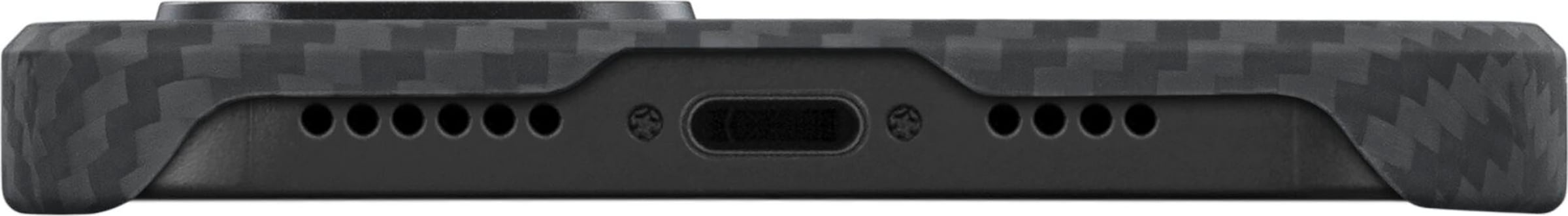 Pitaka Handyhülle »MagEz Case 3 for Max iPhone 14 Black/Grey Twill«, hergestellt aus 1500D Aramid-Fasern