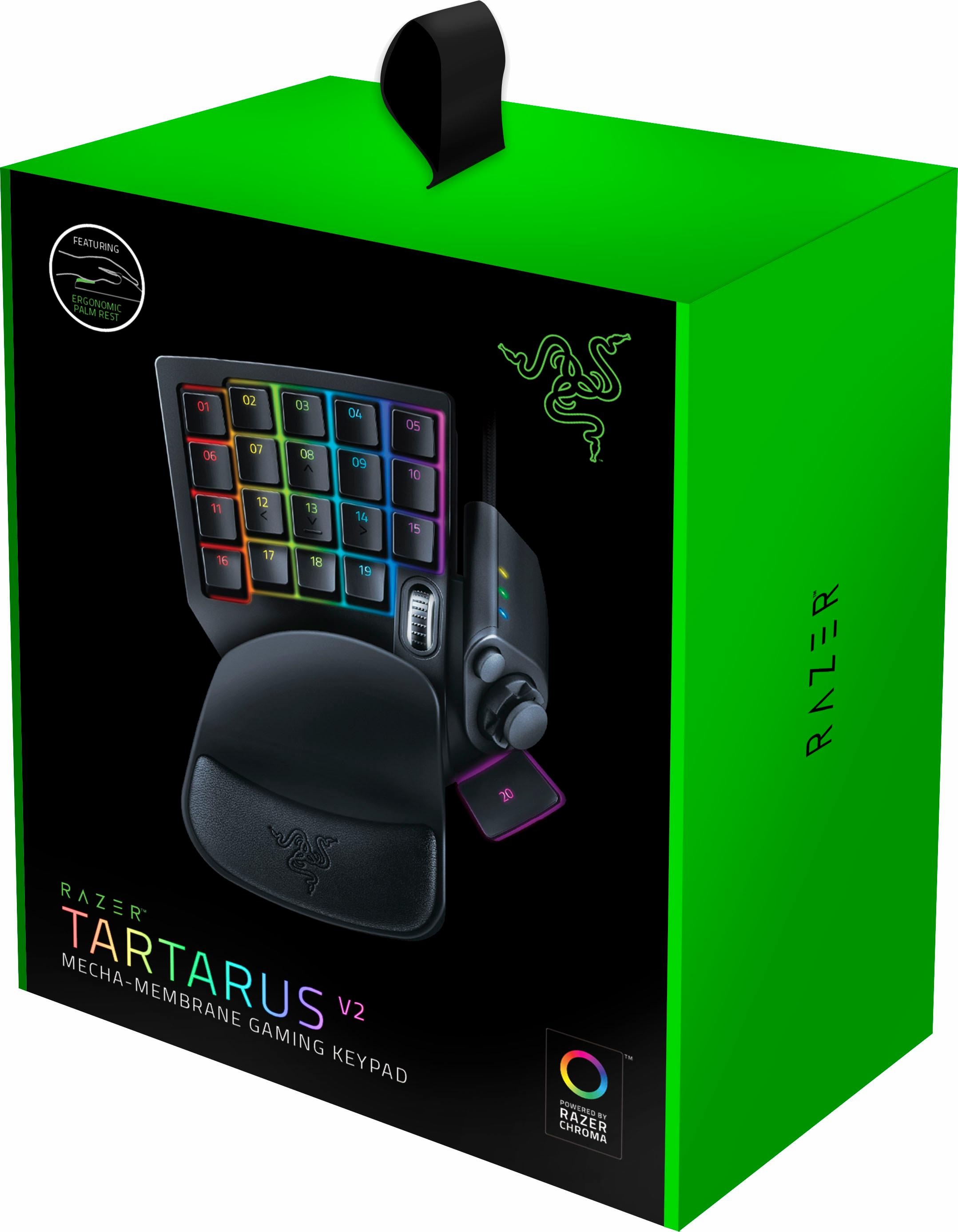 RAZER Gaming-Tastatur »Tartarus V2«, (ergonomische Form-Handgelenkauflage)