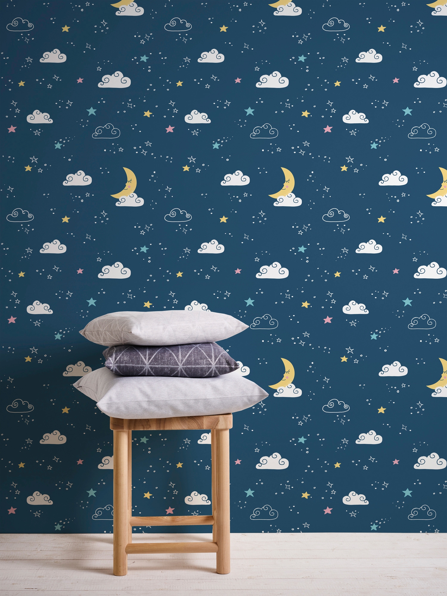 A.S. Création Vliestapete »Little Love«, Motiv-abstrakt-naturalistisch, Kindertapete Tapete Wolken Tapeten Kinderzimmer modern Design Optik