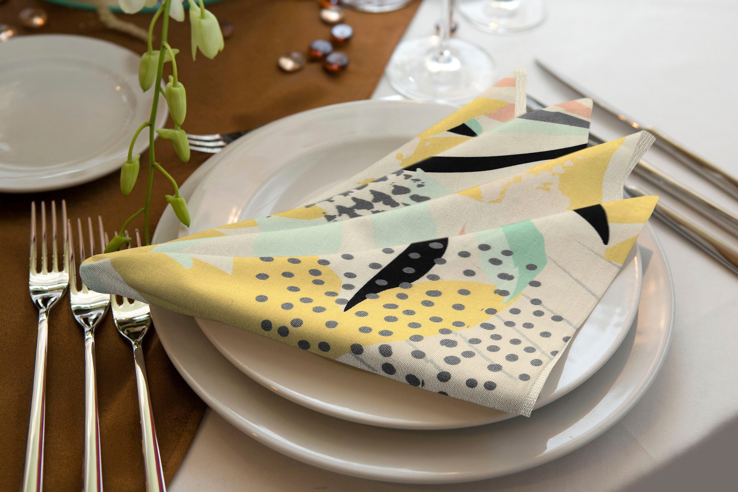 Adam Stoffserviette "Jungle" GOTS organic,zertifiziert durch CERES 0242Made günstig online kaufen