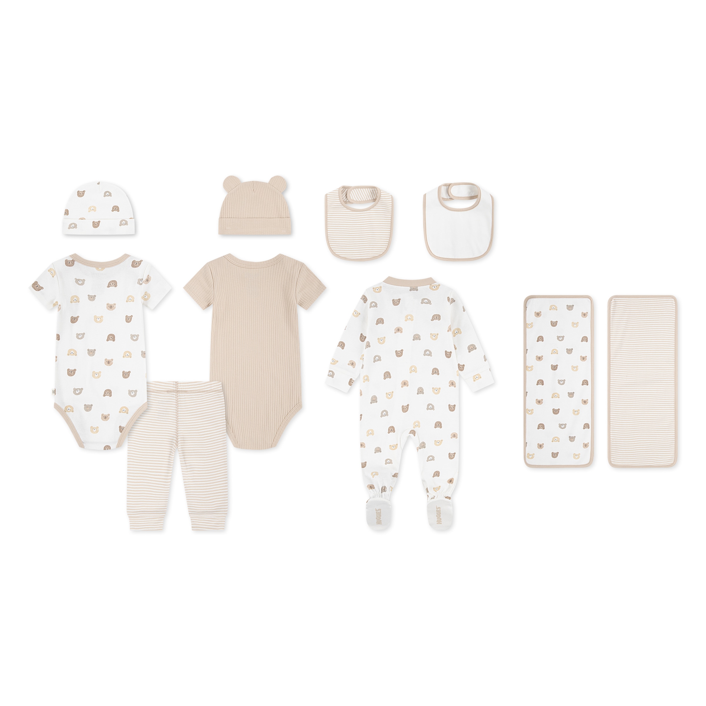HUGGIES babywear Neugeborenen-Geschenkset »HGHN 10PC GIFT BOX SET« Set, 10 Stk. mit Bärchenmotiven