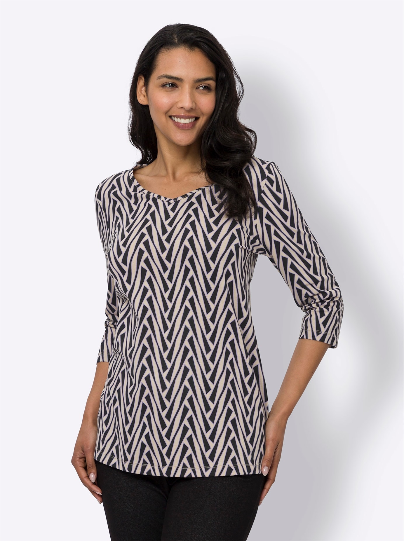 3/4-Arm-Shirt »Freizeitshirt«, (1 tlg.)