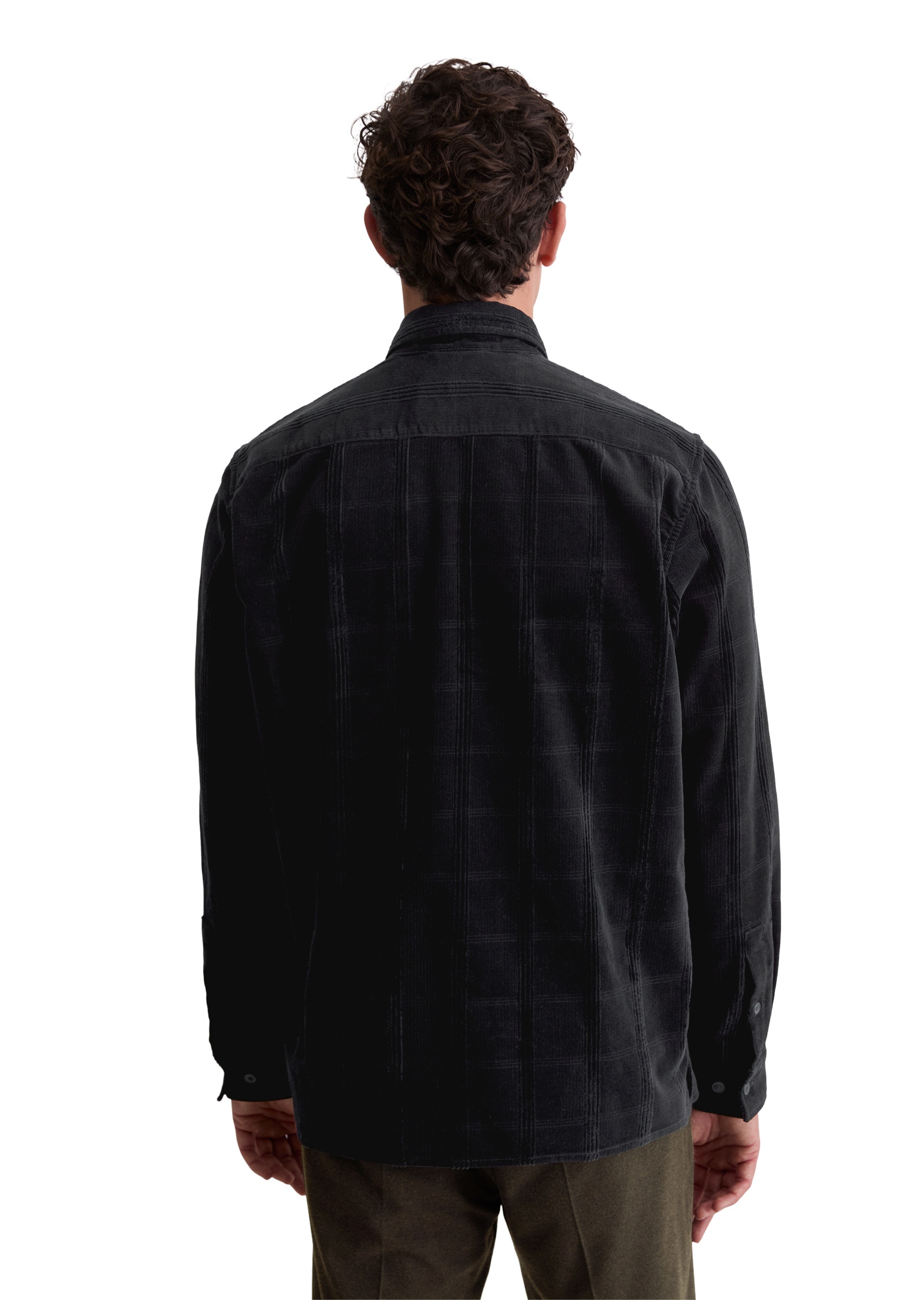 Marc O'Polo Langarmhemd »mit spannendem Struktur-Mix«