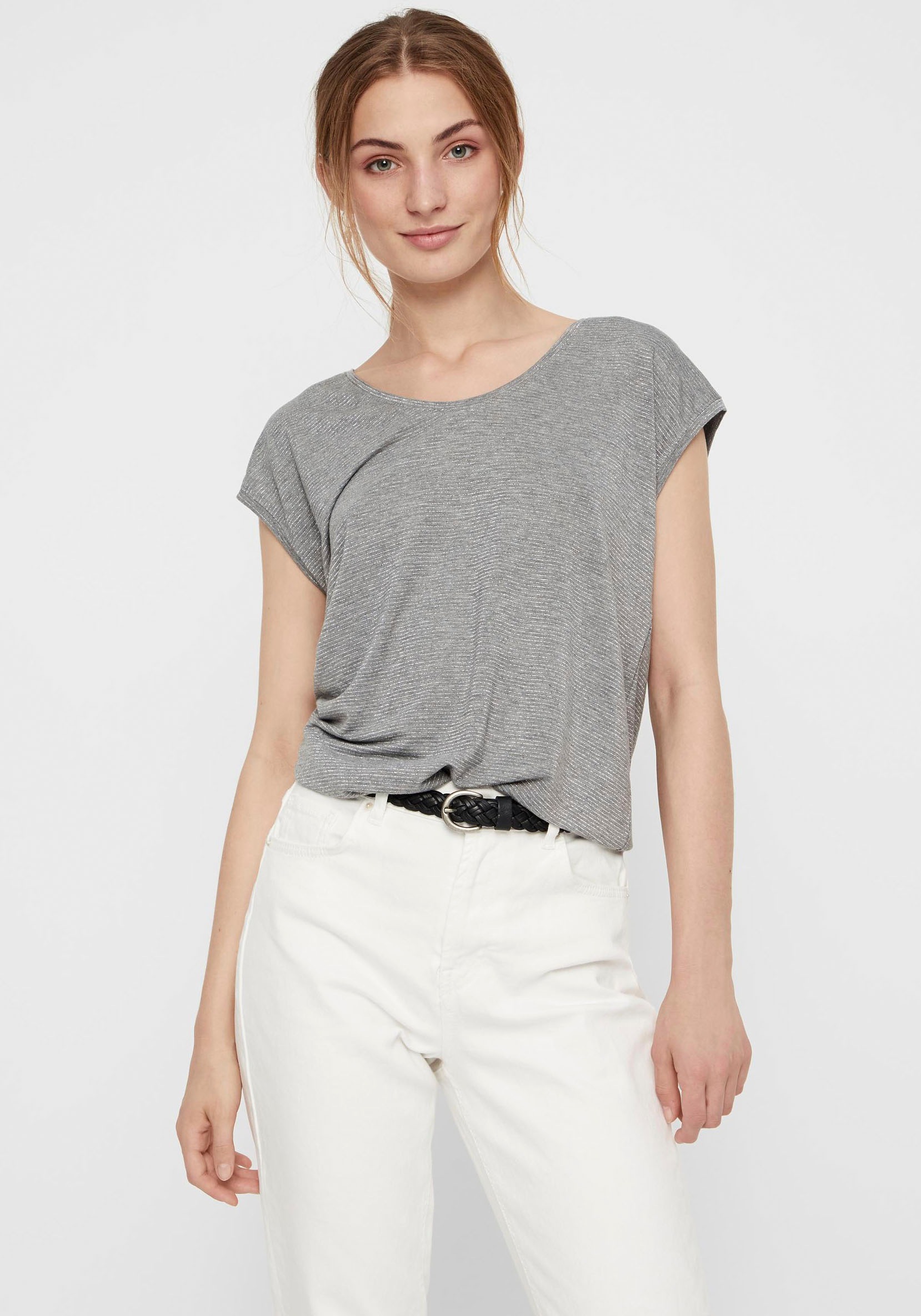 pieces Kurzarmshirt "PC BILLO" Viskosemischung, loose fit günstig online kaufen