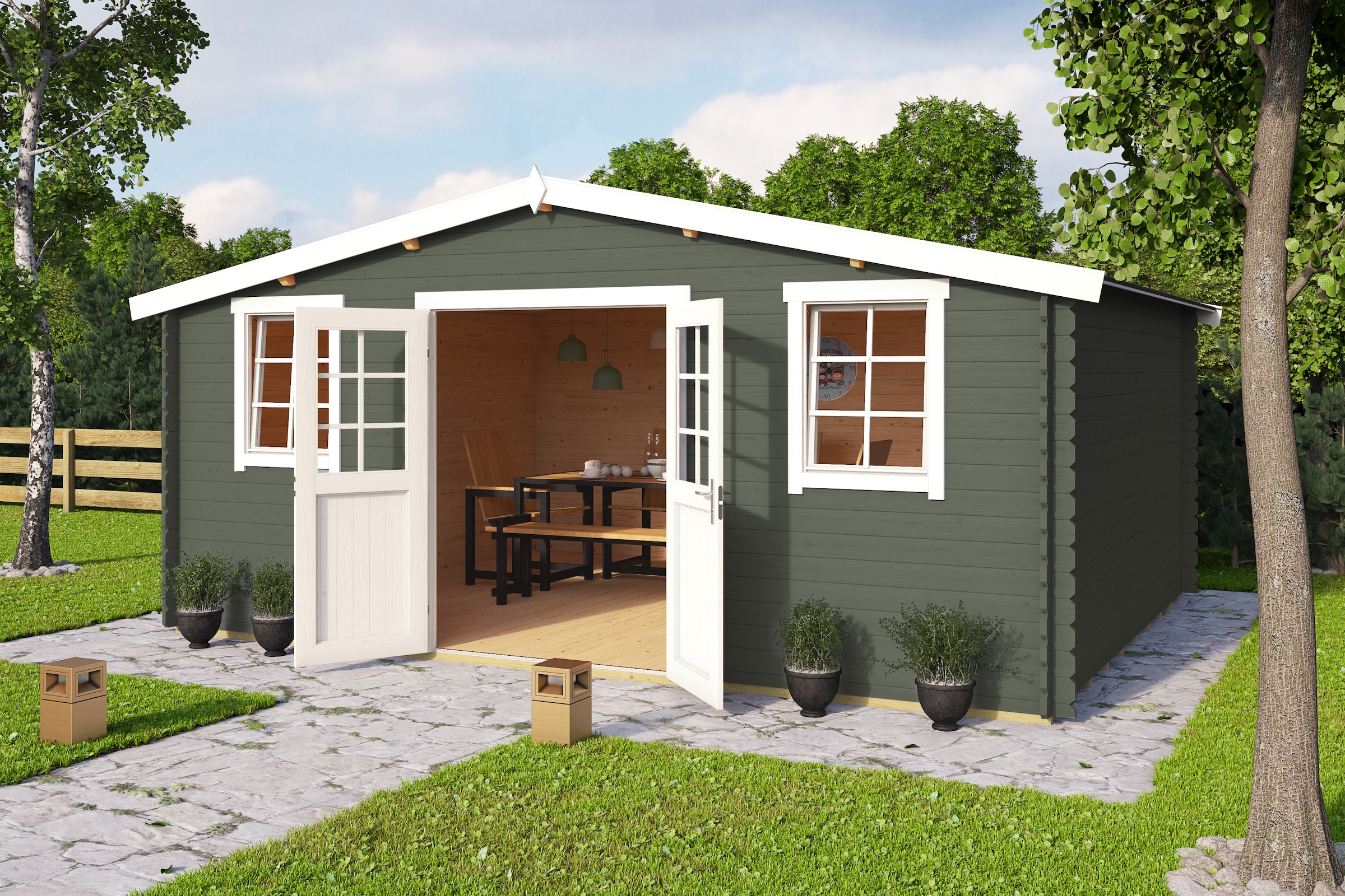 Nordic Holz Gartenhaus "Wels 5" günstig online kaufen