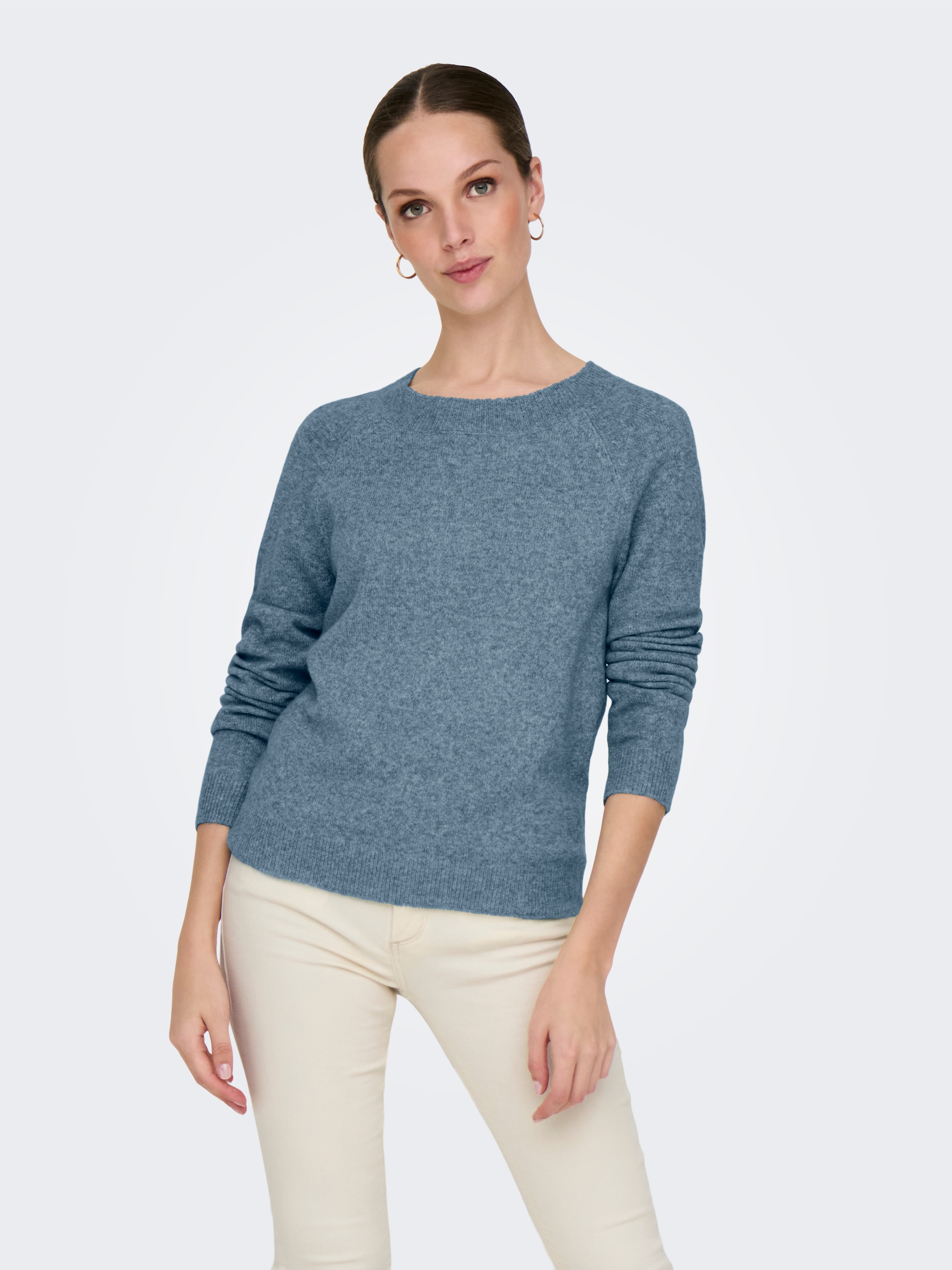 ONLY Rundhalspullover "ONLRICA LIFE L/S PULLOVER KNT NOOS" günstig online kaufen