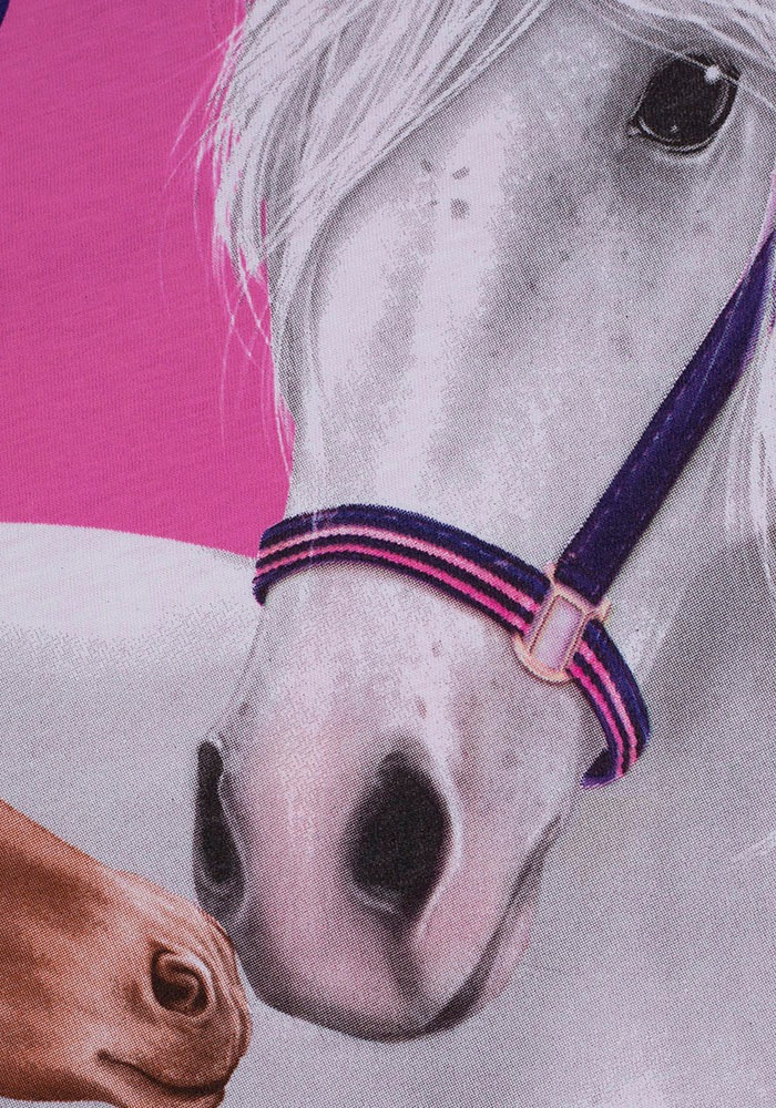 Thumbnail - Miss Melody Langarmshirt mit großem Pferde-Frontmotiv