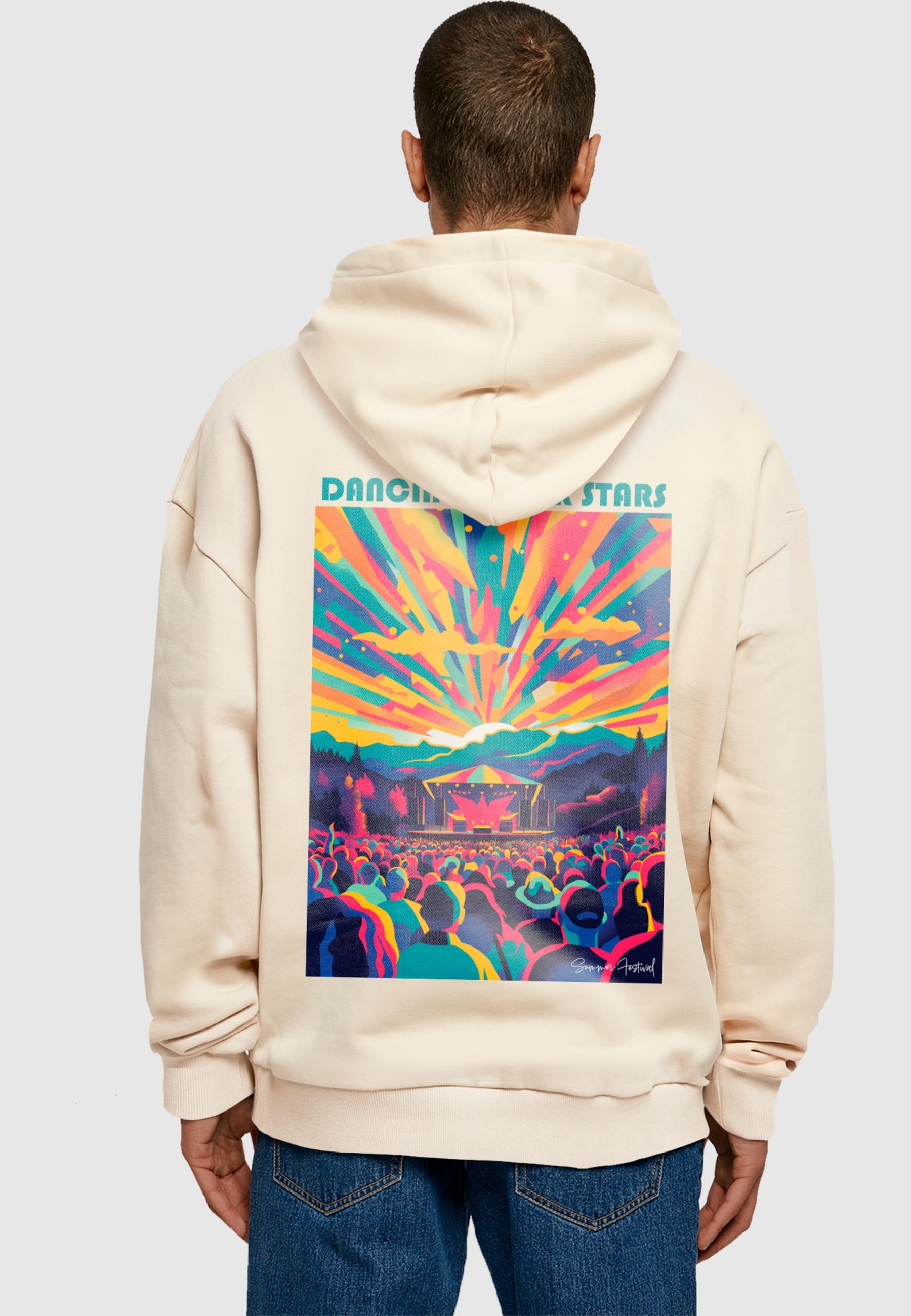 Merchcode Kapuzensweatshirt »Merchcode Dance Under Stars Oversized Hoody«, (1 tlg.)