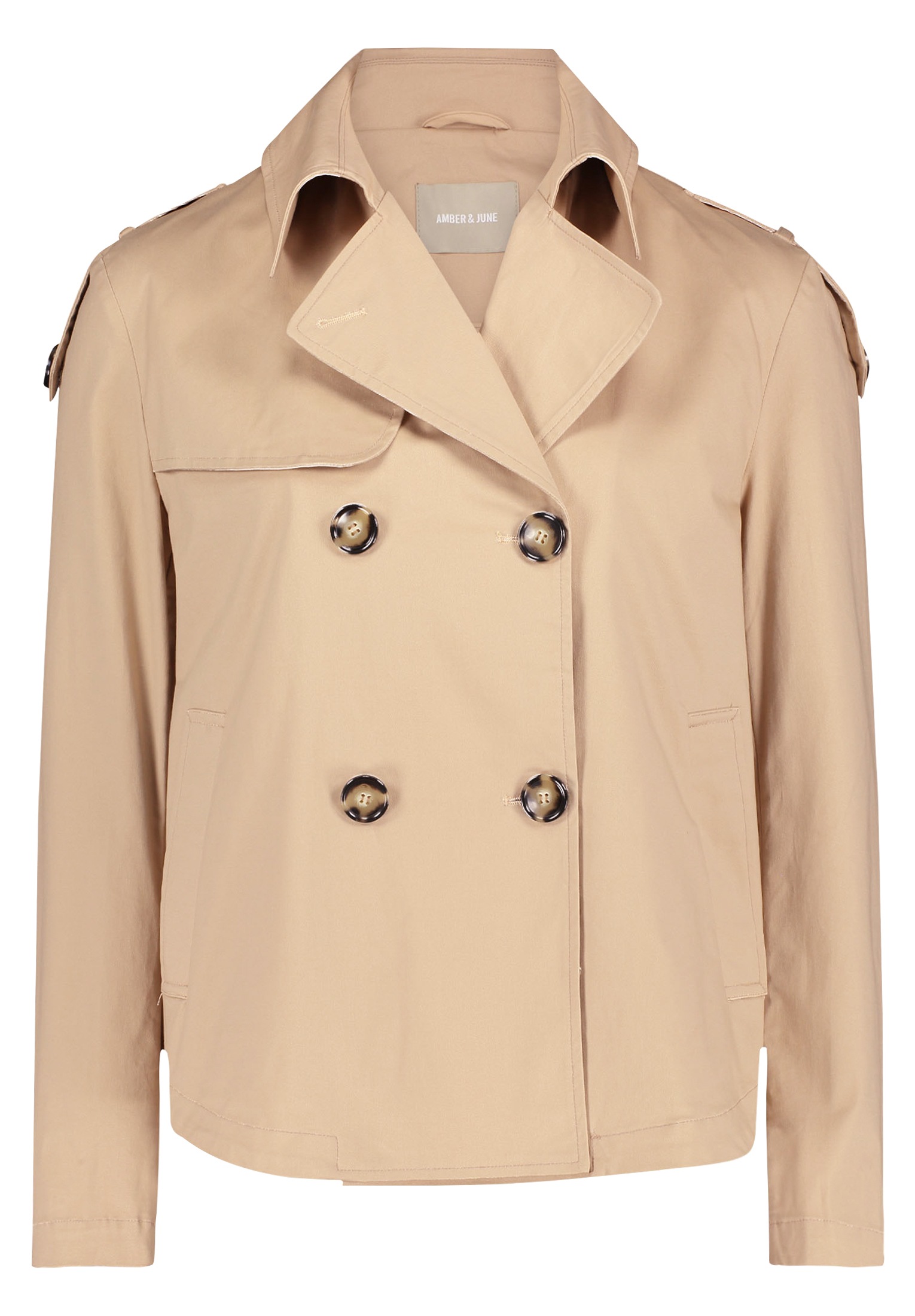 Amber & June Sommerjacke "Amber & June Damen Sommerjacke mit Kragen" günstig online kaufen