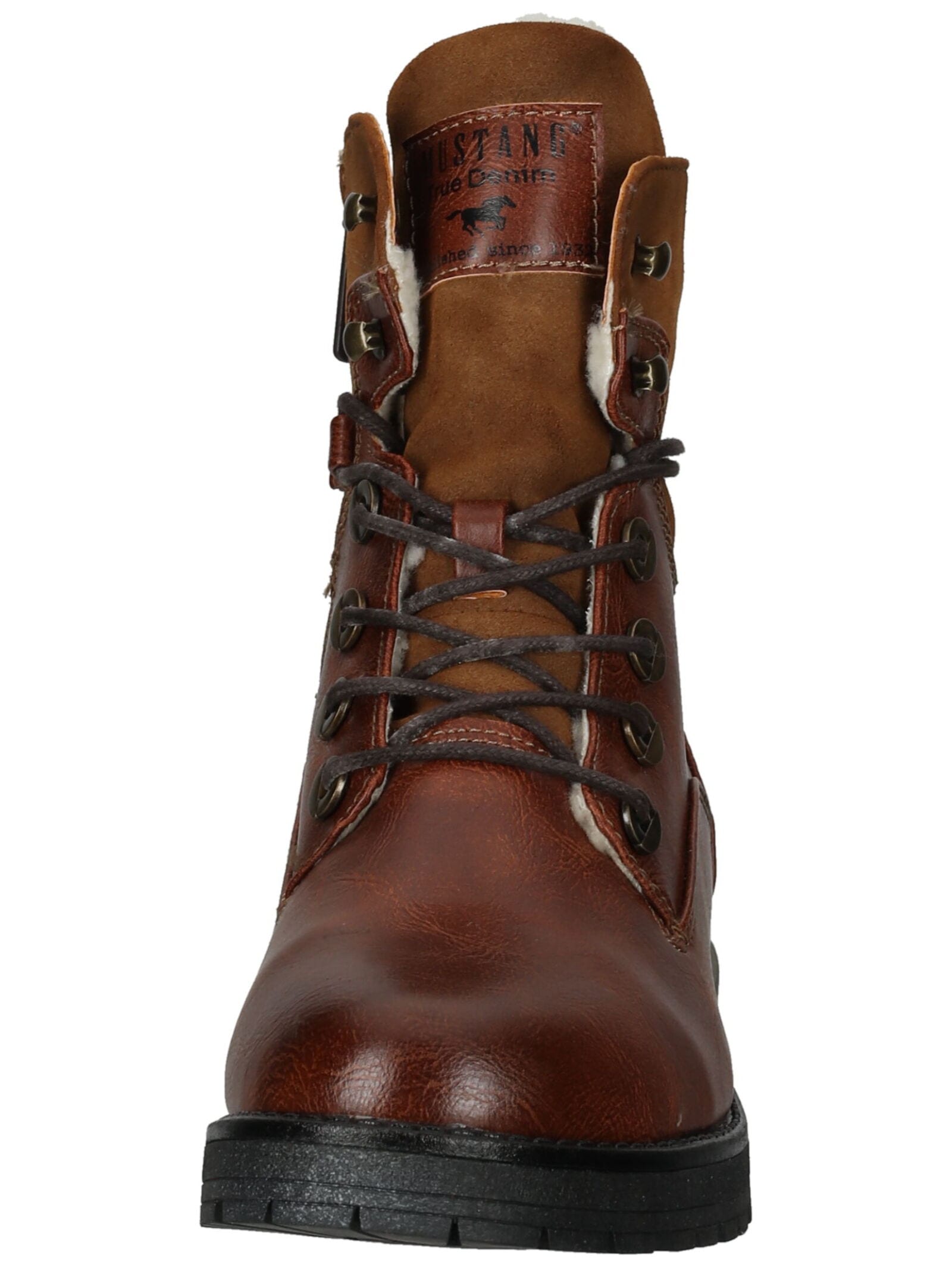 Mustang Shoes Schnürstiefelette »Mustang Shoes Stiefelette Lederimitat«