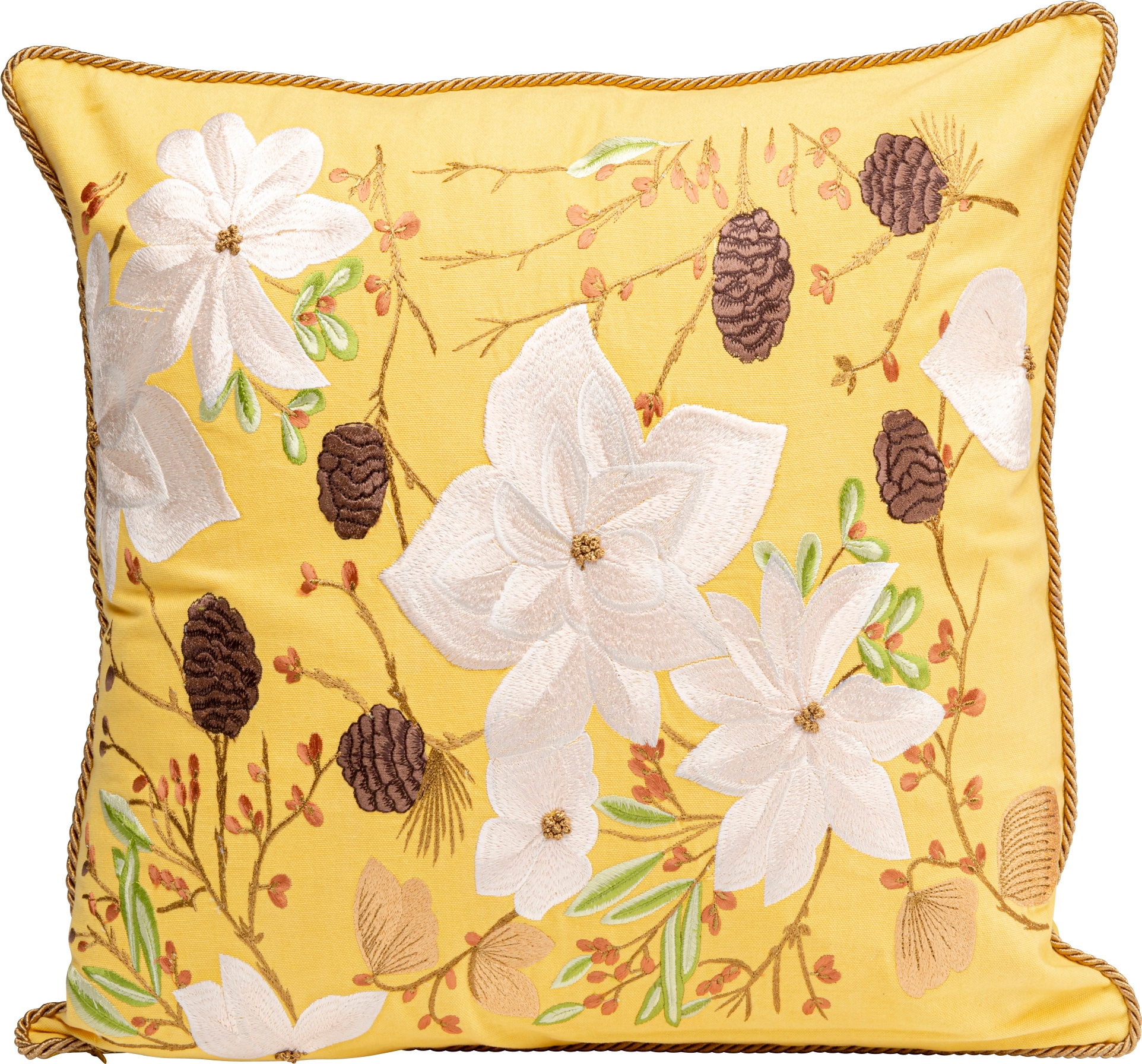 Kare Design Dekokissen "Arbusti, Kissenhülle mit Füllung, 50x50 cm" stützt Kopf und Nacken angenehm und sorgt für erholsamen Schlaf