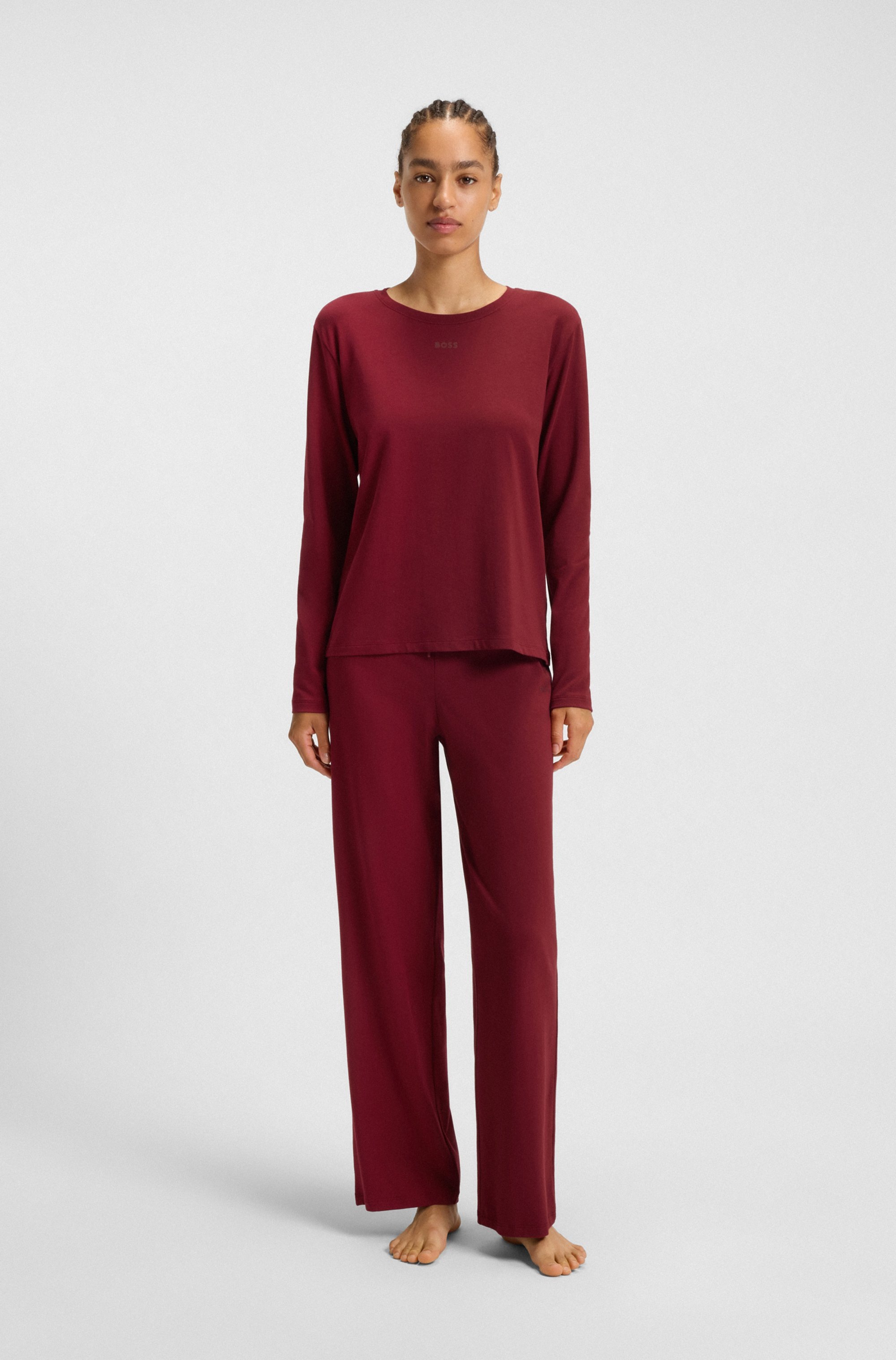 Thumbnail - BOSS Pyjamahose "CI Pants" mit BOSS Logoschriftzug