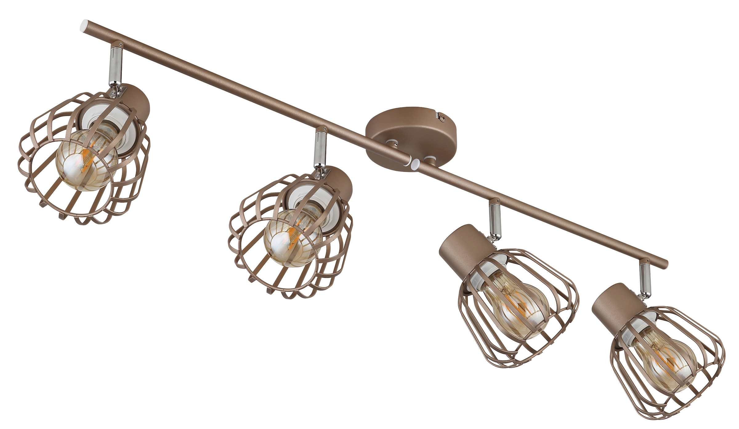 GLOBO LIGHTING Deckenstrahler »OLIN« E27 1 Stk. Strahler kaffeefarben, schwenkbar, modern & flexibel
