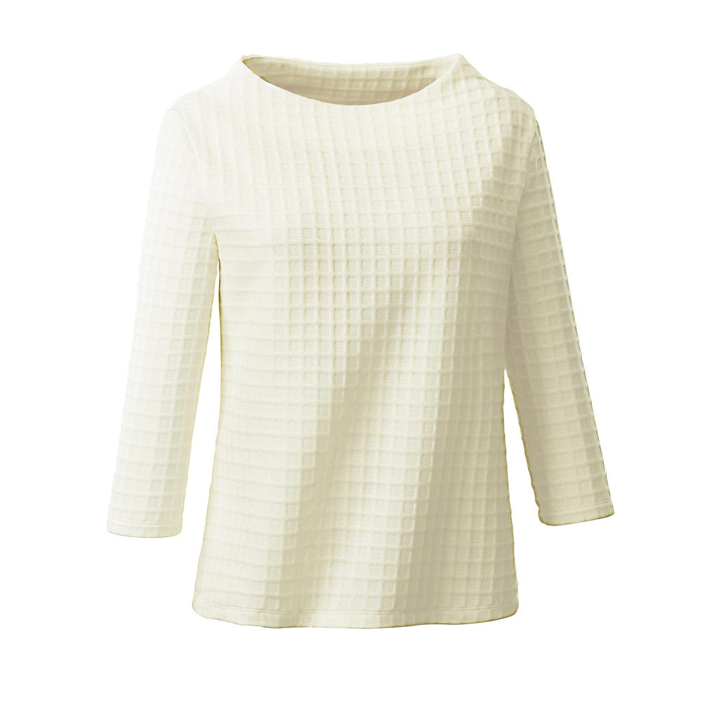 Inspirationen 3/4-Arm-Shirt »Jacquard-Shirt«, (1 tlg.)