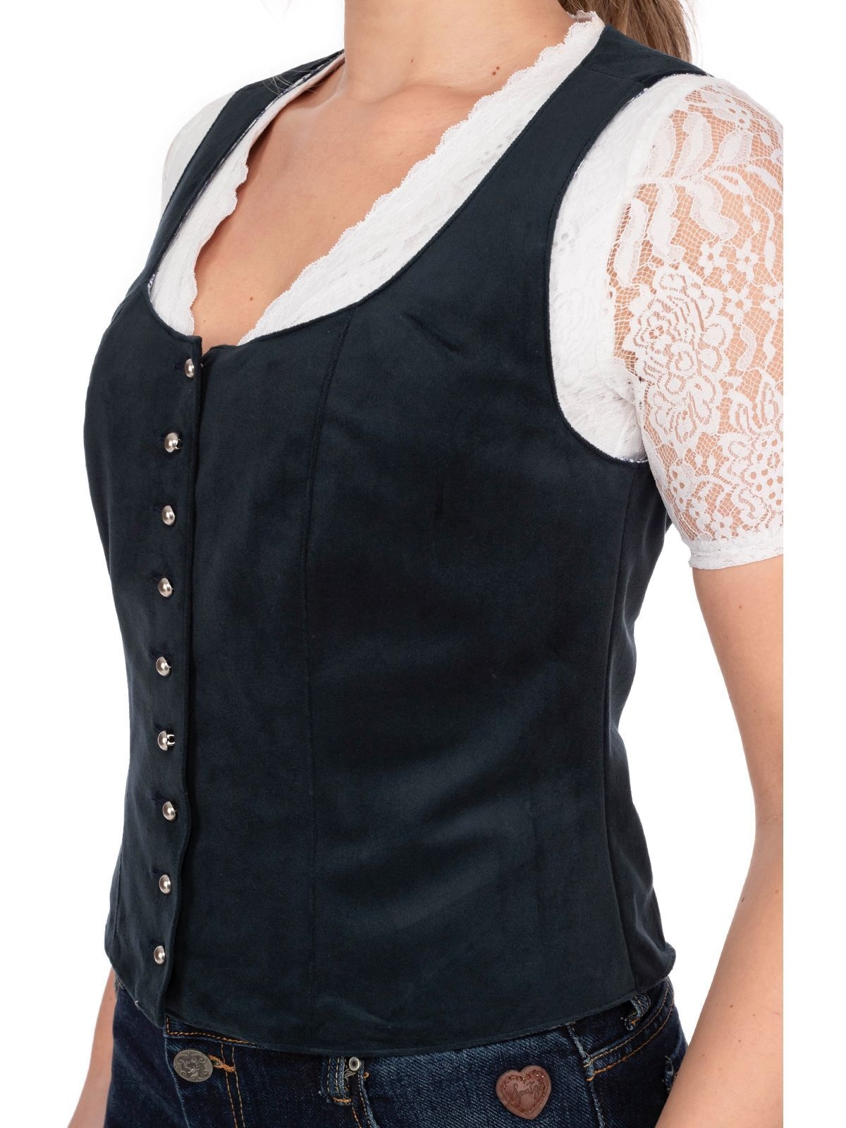 OS-Trachten Trachtenbluse »Mieder 453001-3060«