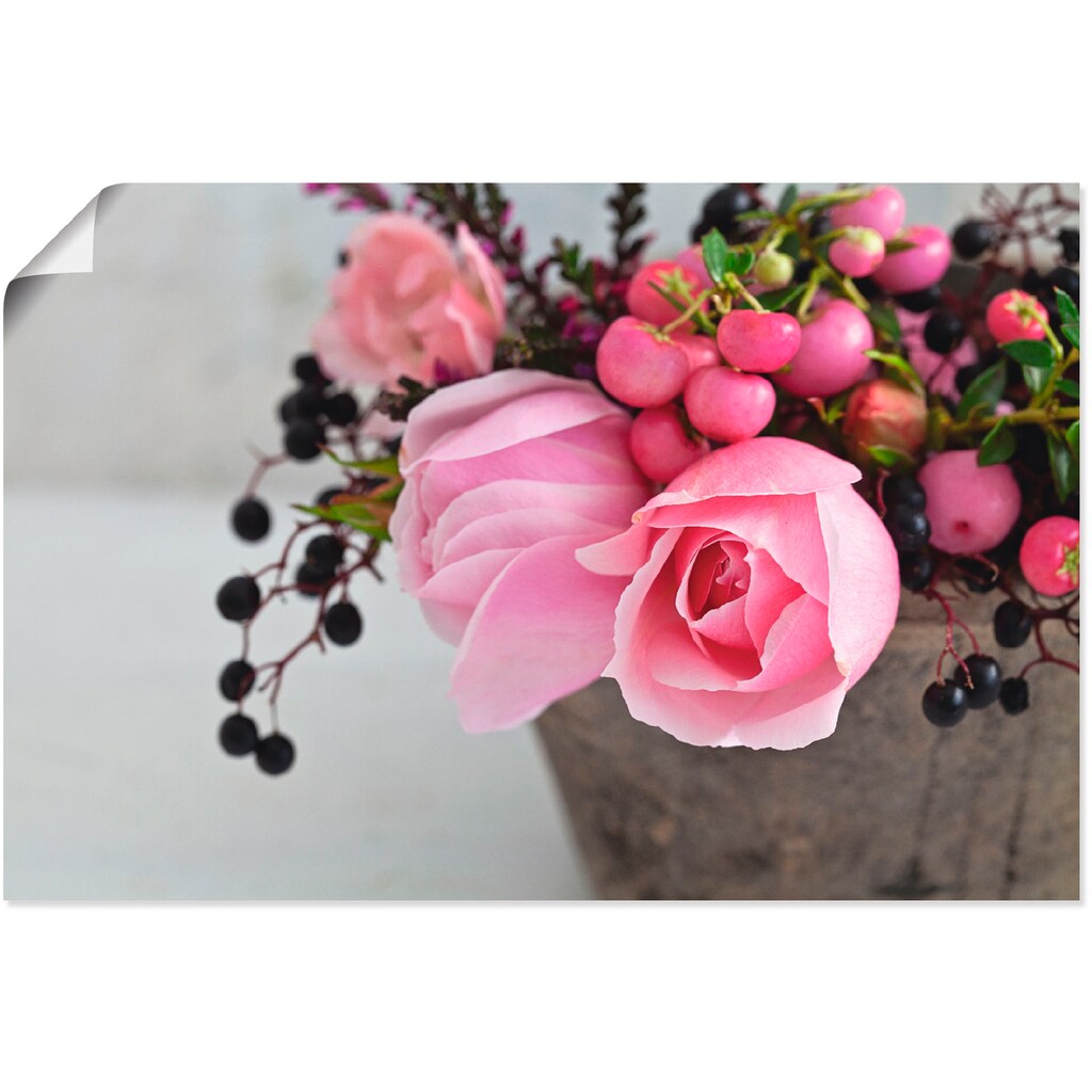 Wohnen Wohnaccessoires Artland Wandbild »Rosenträume«, Blumen, (1 St.), in vielen Größen & Produktarten - Alubild / Outdoorbild 