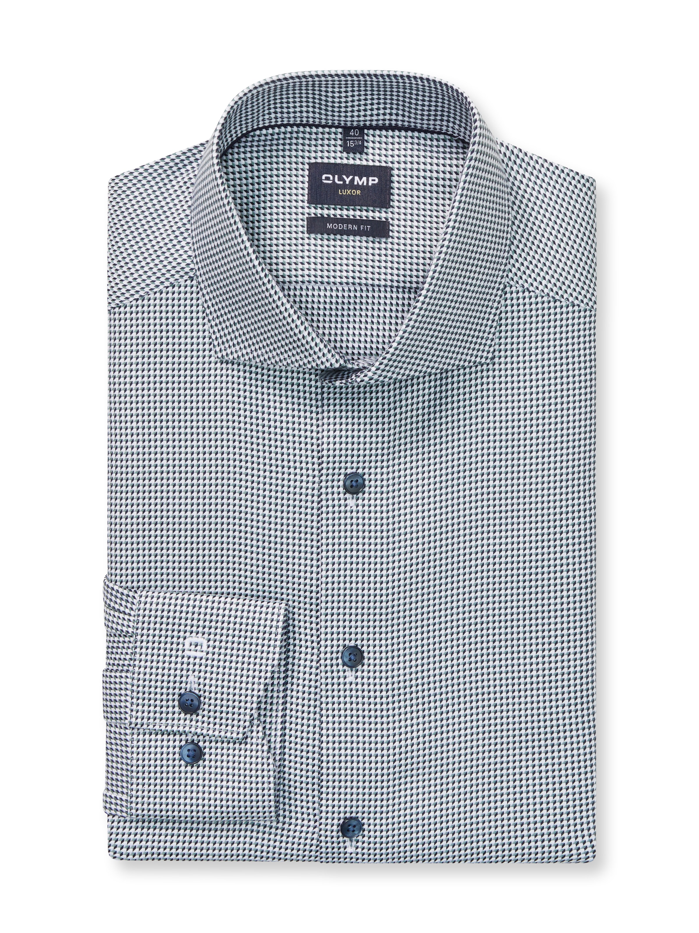 OLYMP Businesshemd "Luxor", mit Muster, Modern Fit, Royla-Kentkragen günstig online kaufen