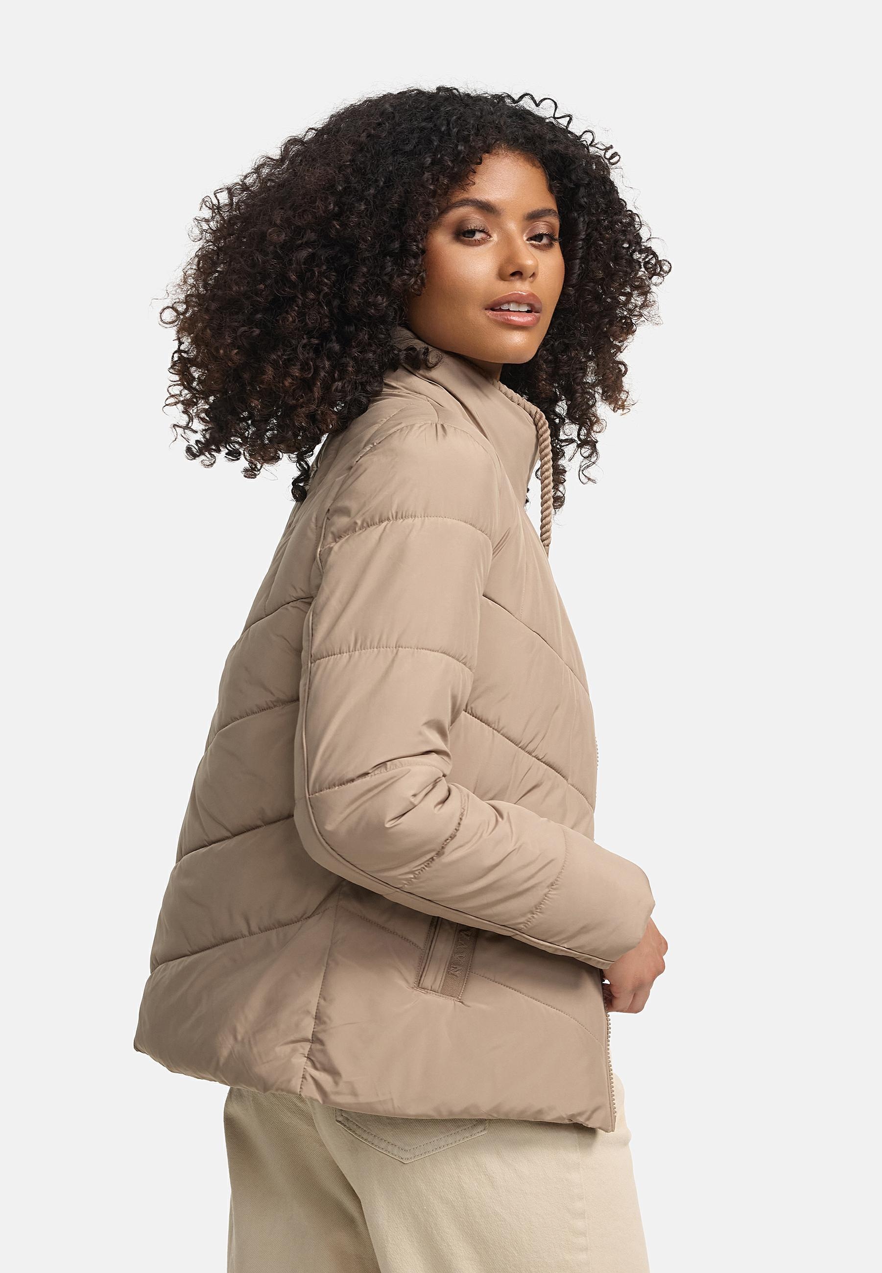 Navahoo Steppjacke »Liebesfee 14« ohne Kapuze gesteppte Damenjacke mit wattiertem Stehkragen