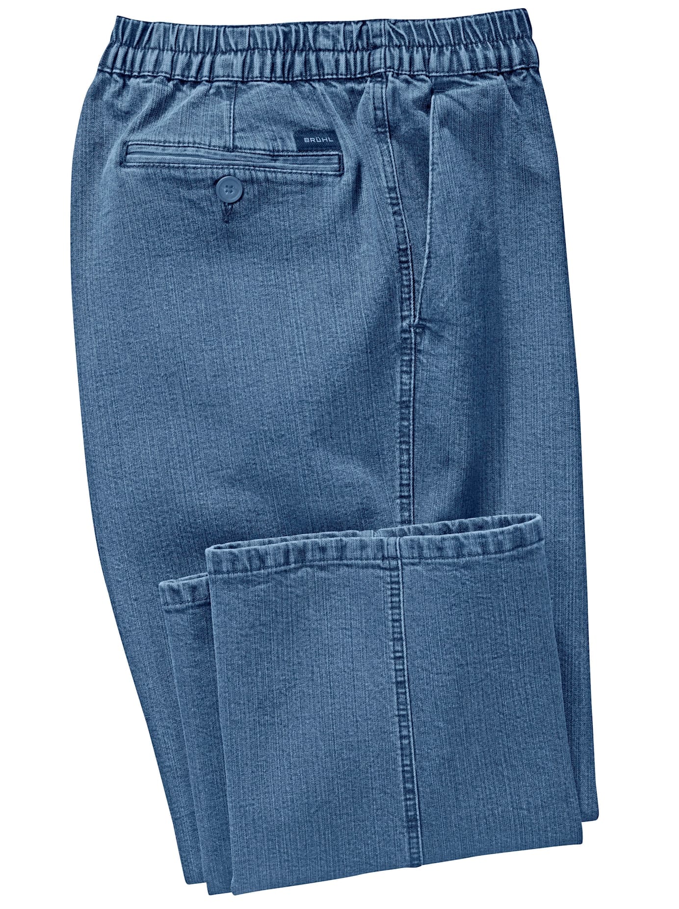 Herren Bequeme Jeans, blau, Gr. 54, unifarben, 86% Baumwolle, 12% Polyester, 2% Elasthan, Jeans