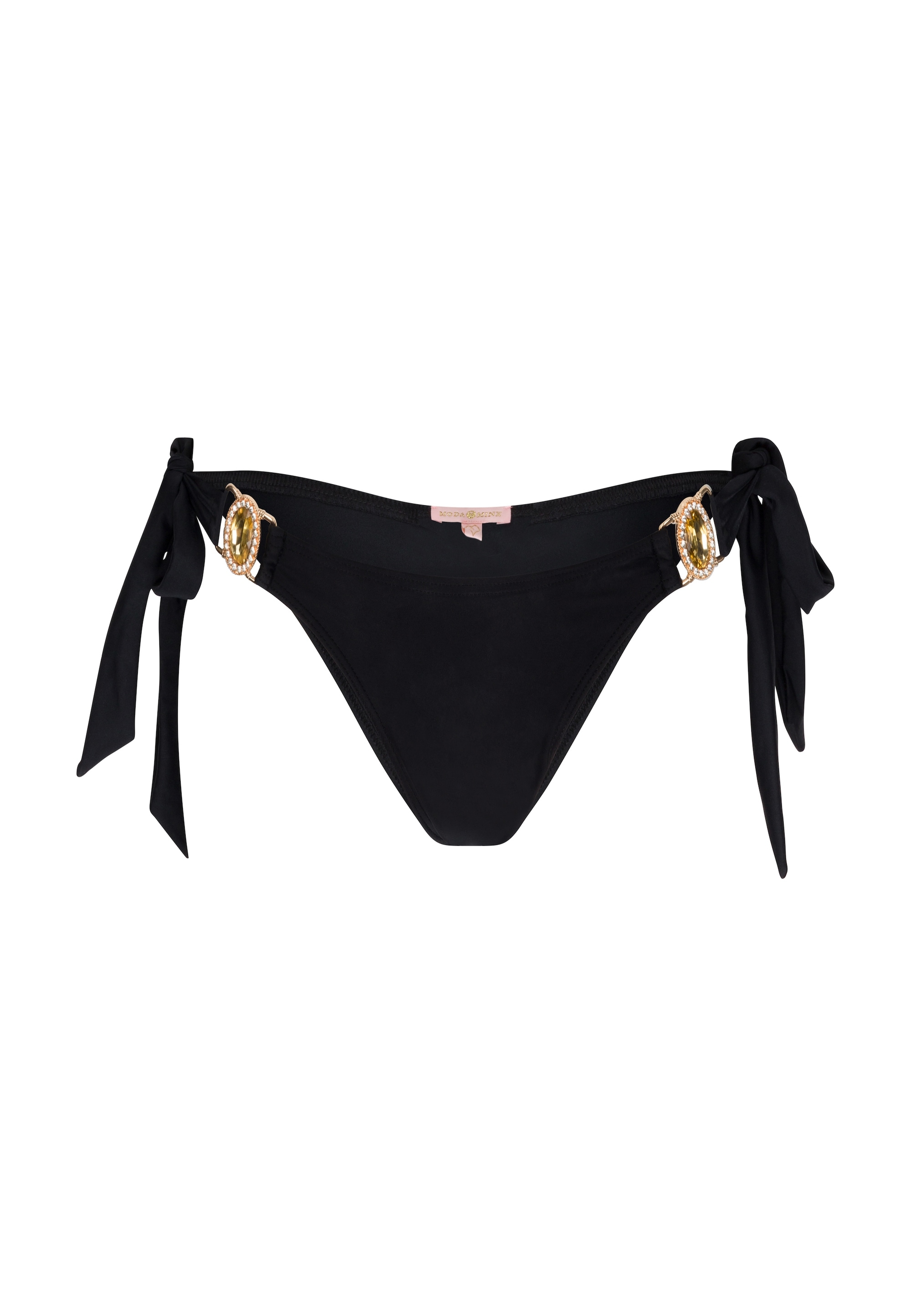 Moda Minx Bikini-Hose »Amour Tie Side Brazilian«, (1 St., Panty), mit seitlicher Bindung und tollem Steinbesatz
