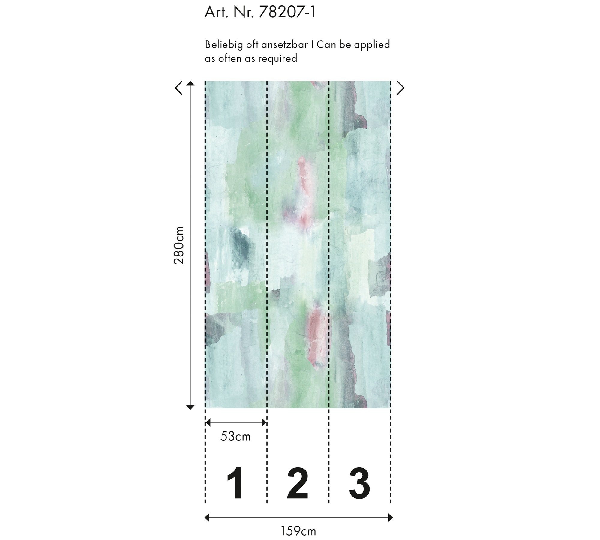 living walls Vliestapete »Florale Tapete Ginkgo-Blätter bunt Naturmotiv« matt glatt
