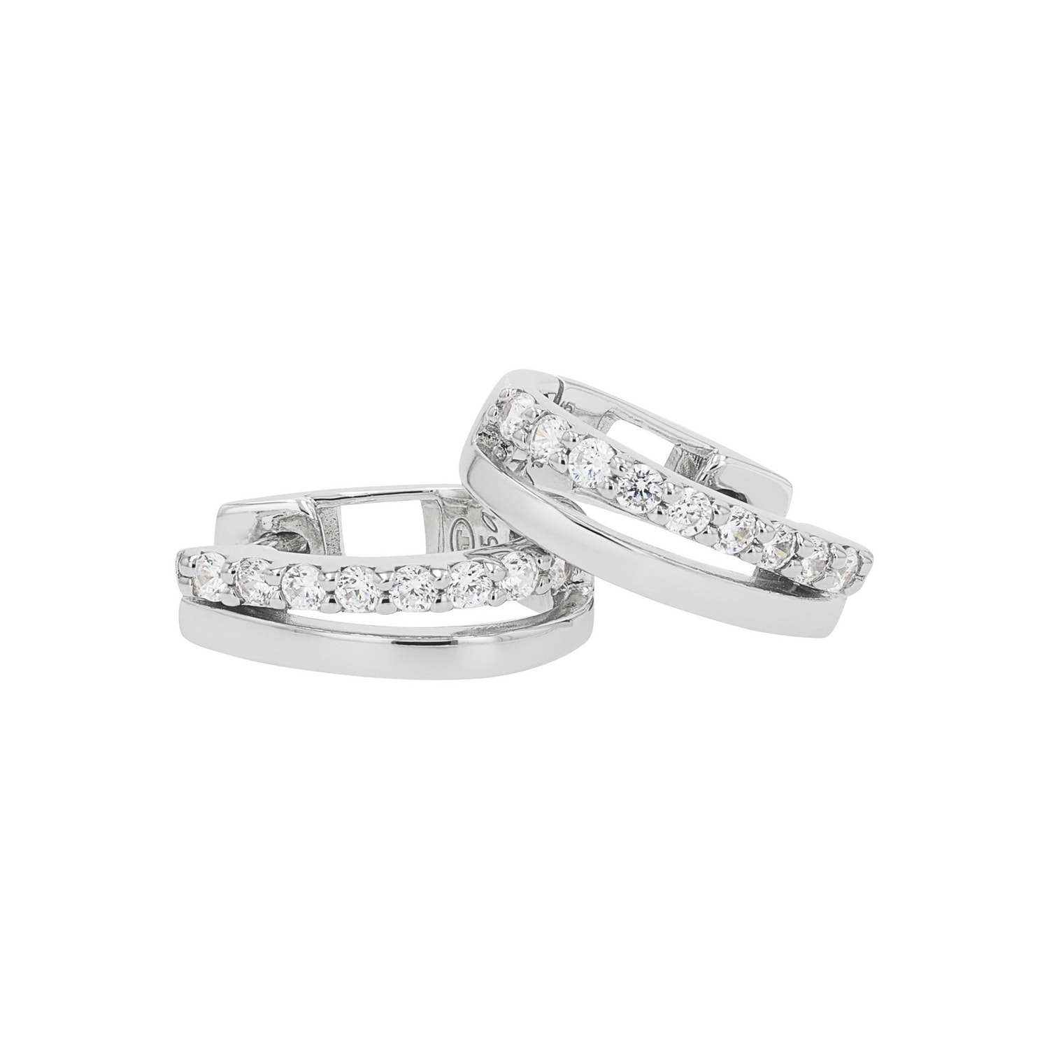 TOM TAILOR Paar Creolen »Schmuck Geschenk Silber 925« mit Zirkonia (synth.)