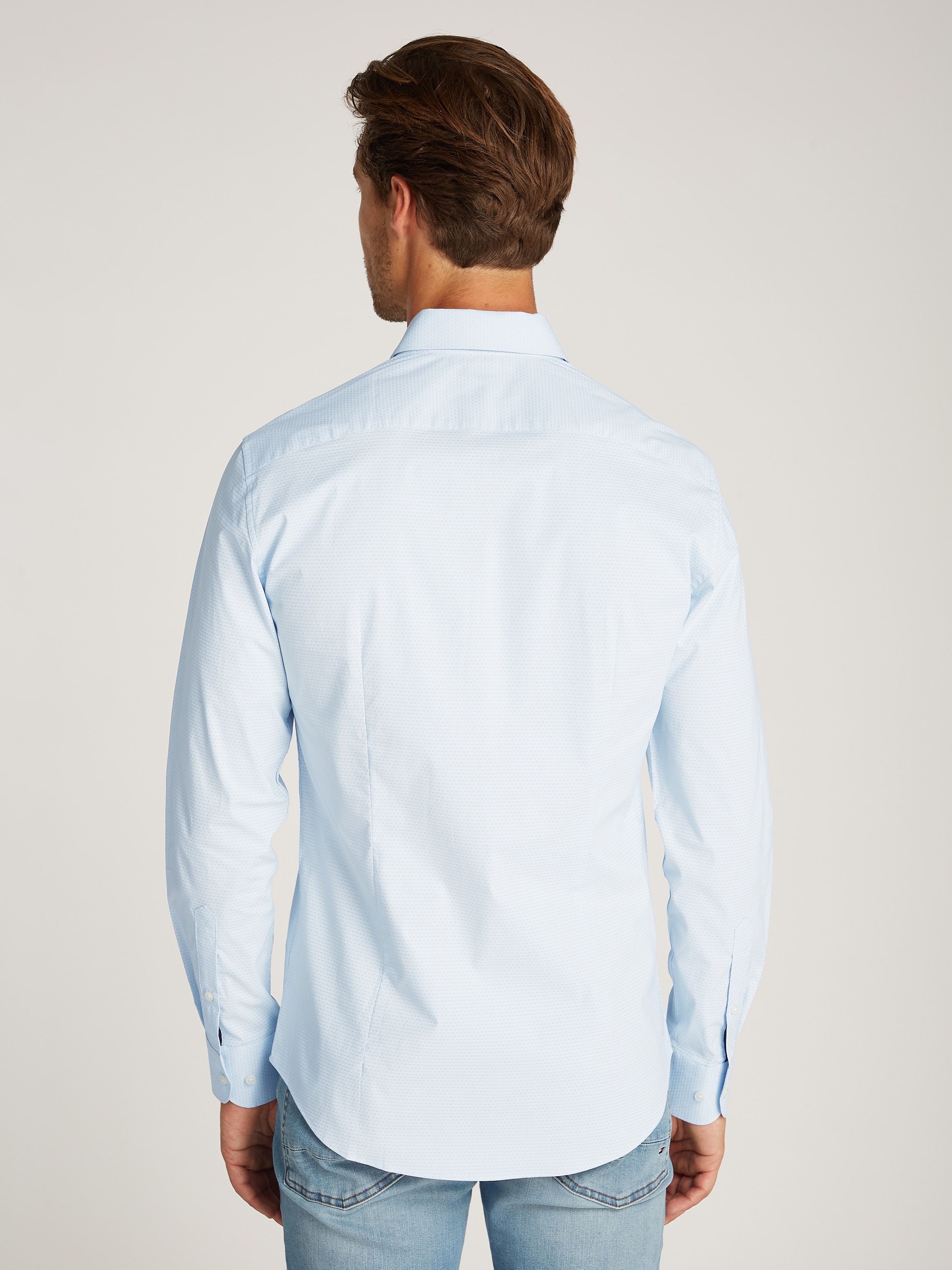 Tommy Hilfiger Businesshemd »CL STRETCH GEO PRINT Slim Fit SHIRT« mit Minimal-Print