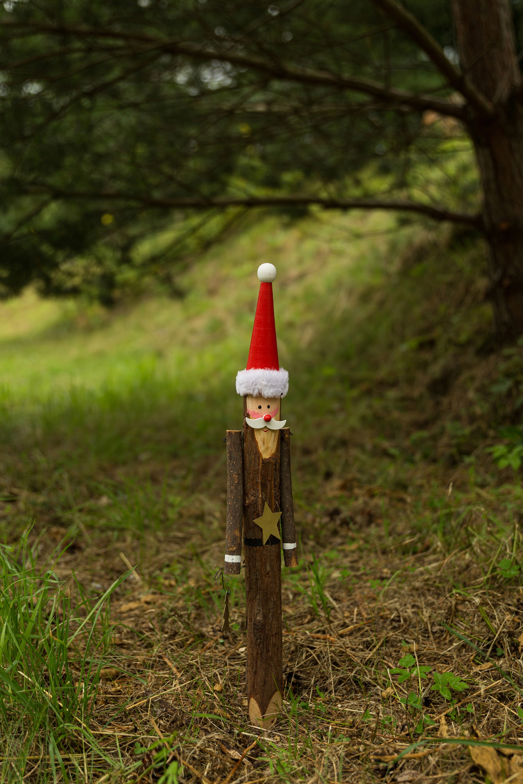 Myflair Möbel & Accessoires Gartenstecker Weihnachtsmann aussen«, Motiv, ca. Holz, (1 Höhe | BAUR 25 cm St.), »Weihnachtsdeko aus kaufen