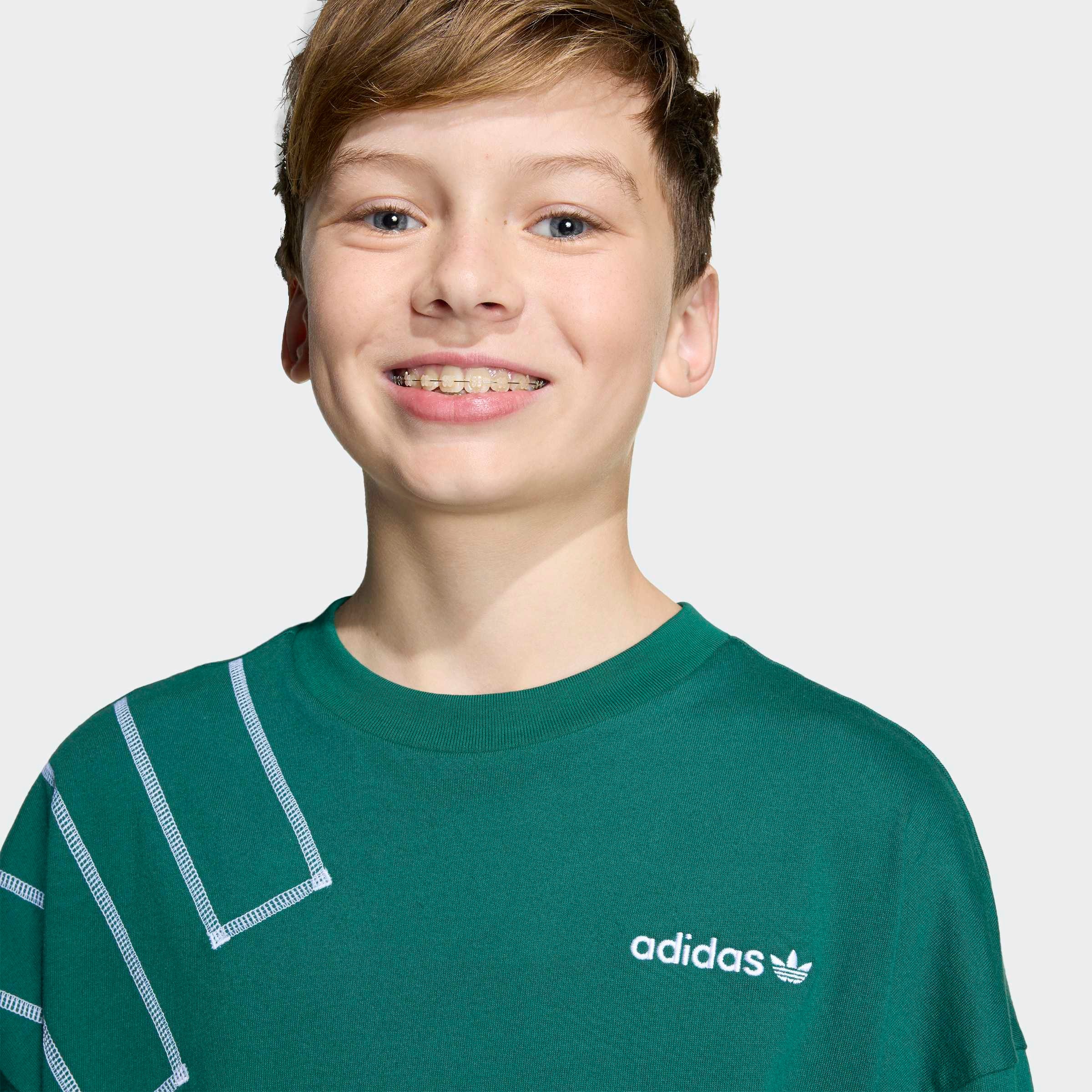 adidas Originals T-Shirt »LOOSE BLOCKED« für Kinder, mit Rundhalsausschnitt, ohne Verschluss, aus Baumwolle