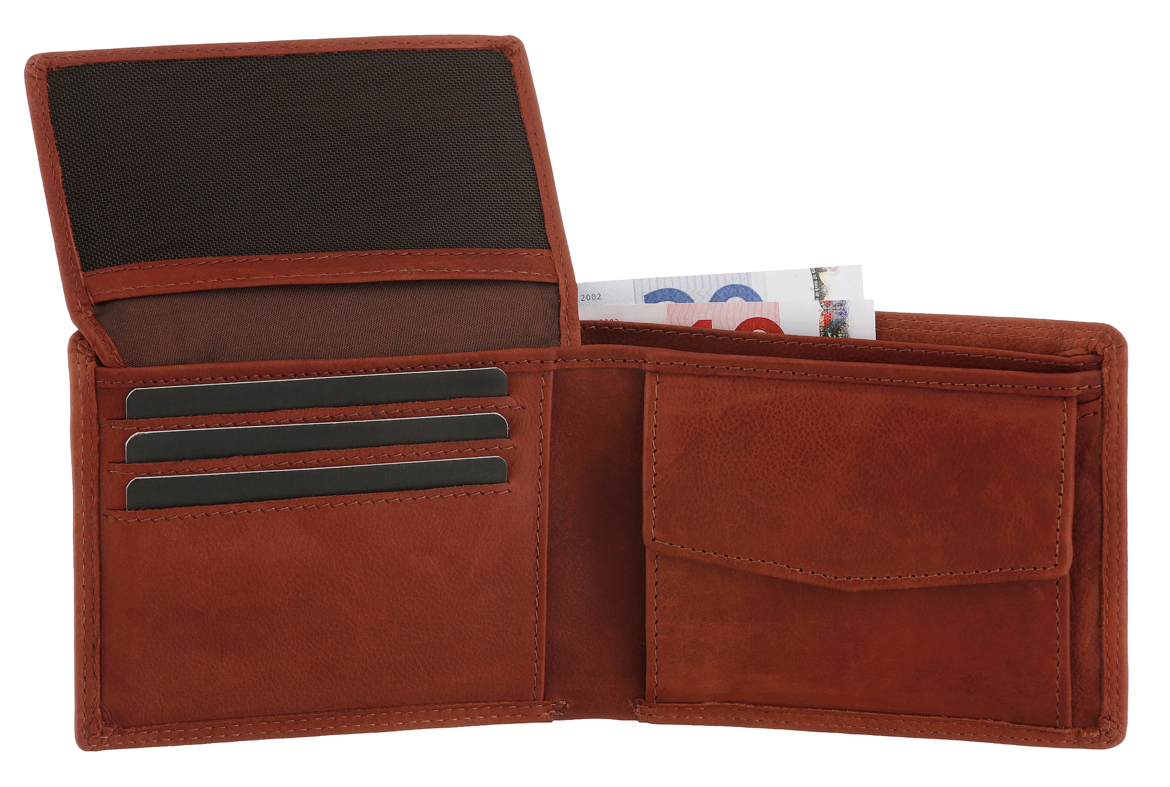 MUSTANG Geldbörse »Udine leather wallet side opening«, mit RFID-Schutz