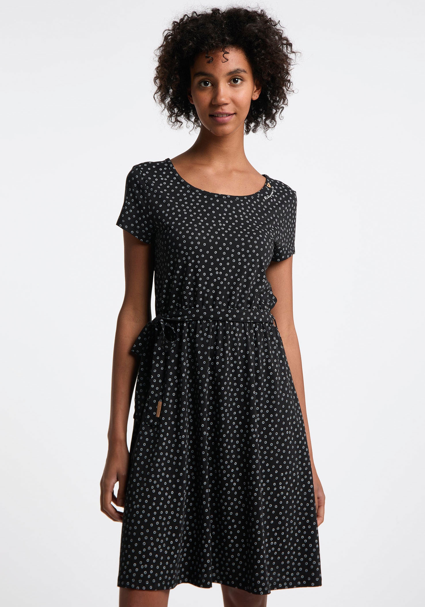 Ragwear Sommerkleid »OLINA mit BAUR | bestellen Allover ORGANIC«, DRESS Punkte-Muster tollem