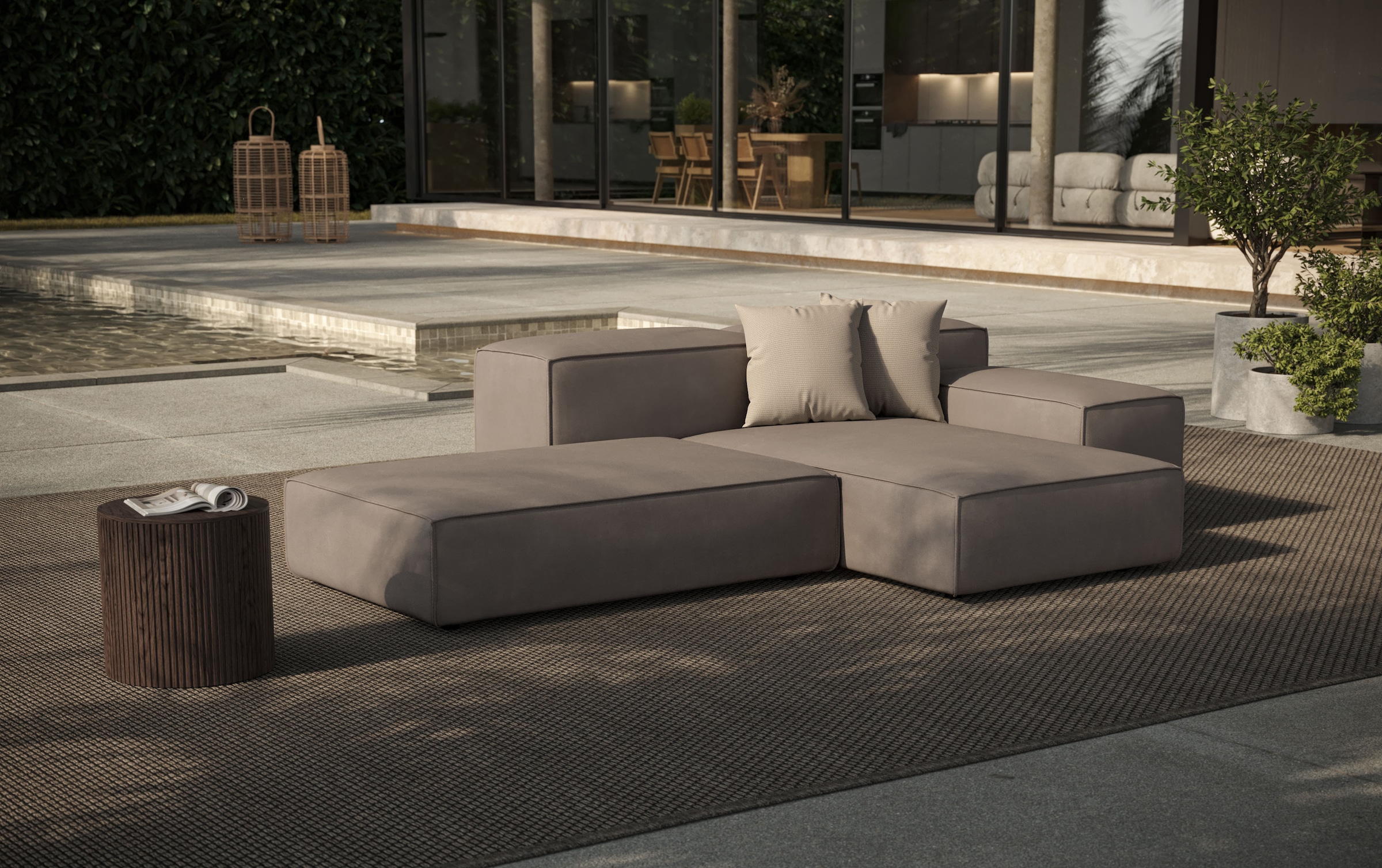 designwerk Big-Sofa "Puzzle, Designsofa für Indoor und Outdoor, bequem, modular", wasserabweisend und strapazierfähig