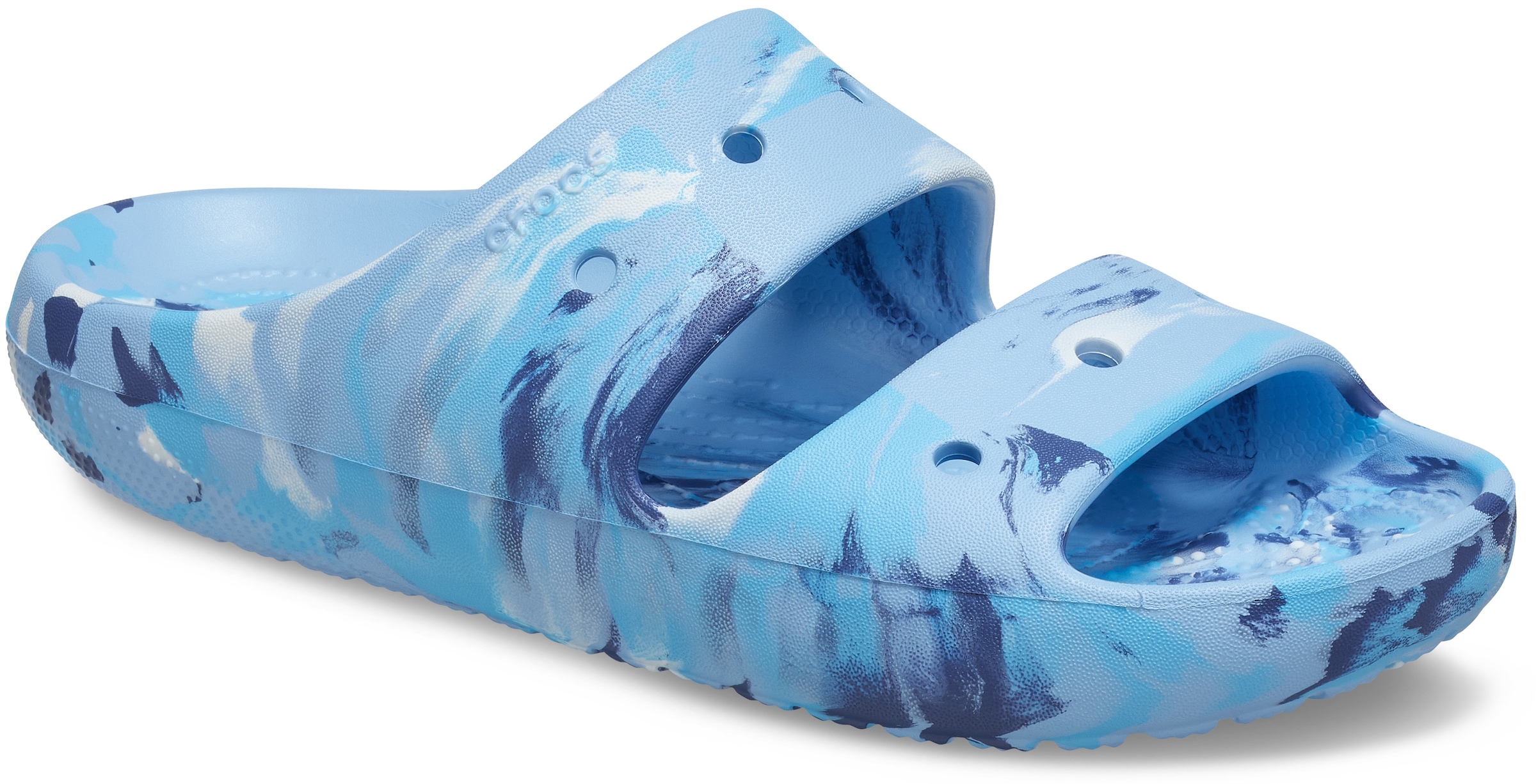 Crocs Pantolette »Classic Marbled Sandal«, mit Tieffußbett