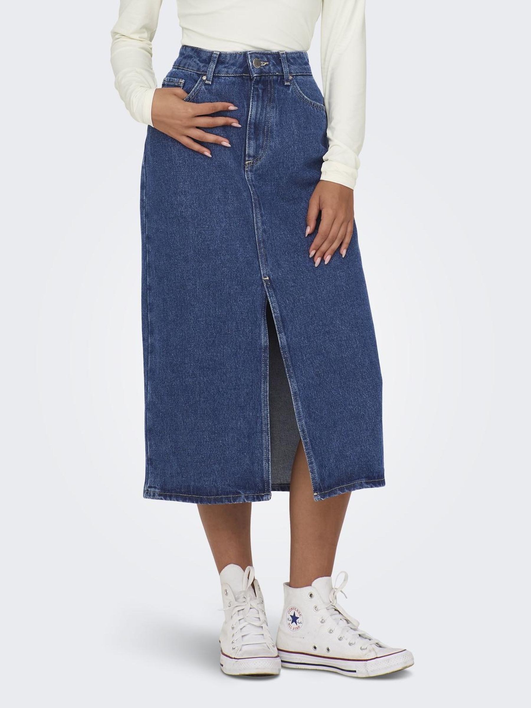 ONLY Jeansrock "ONLBIANCA MIDI SKIRT DNM REA NOOS"