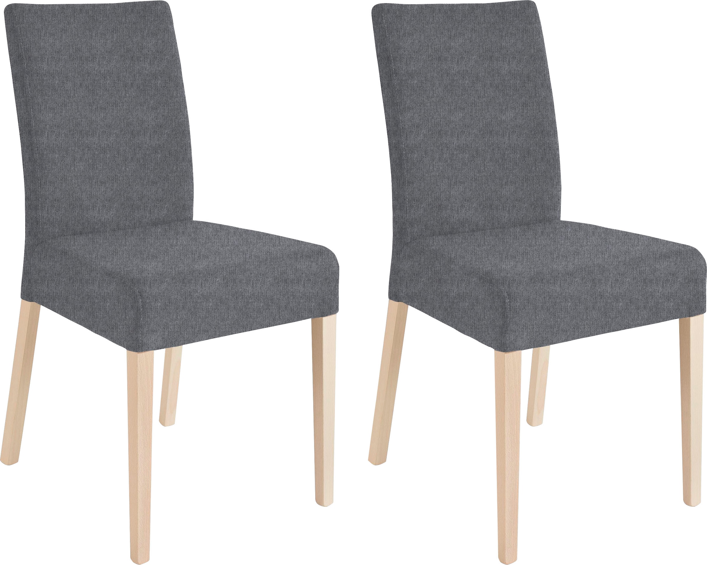 Home affaire 4-Fußstuhl "Umag" (Set) 2 Stk.Sitz und Rücken gepolstert günstig online kaufen