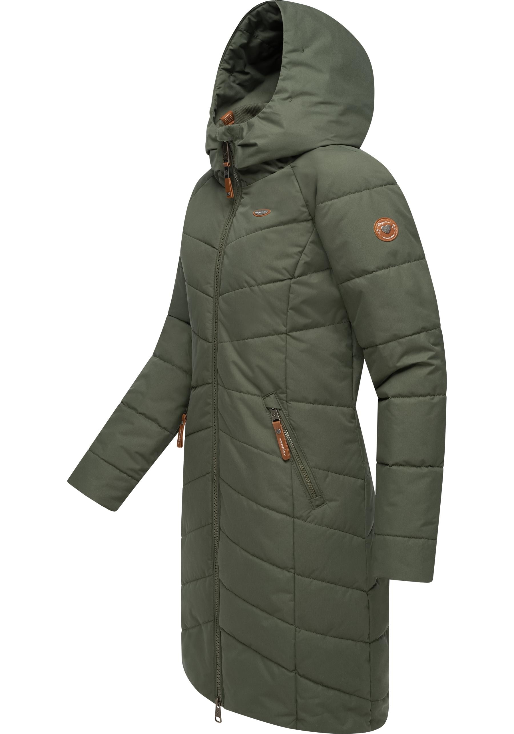 Ragwear Steppmantel »Dizzie Coat«, stylischer, gesteppter Winterparka mit gefütterter Kapuze