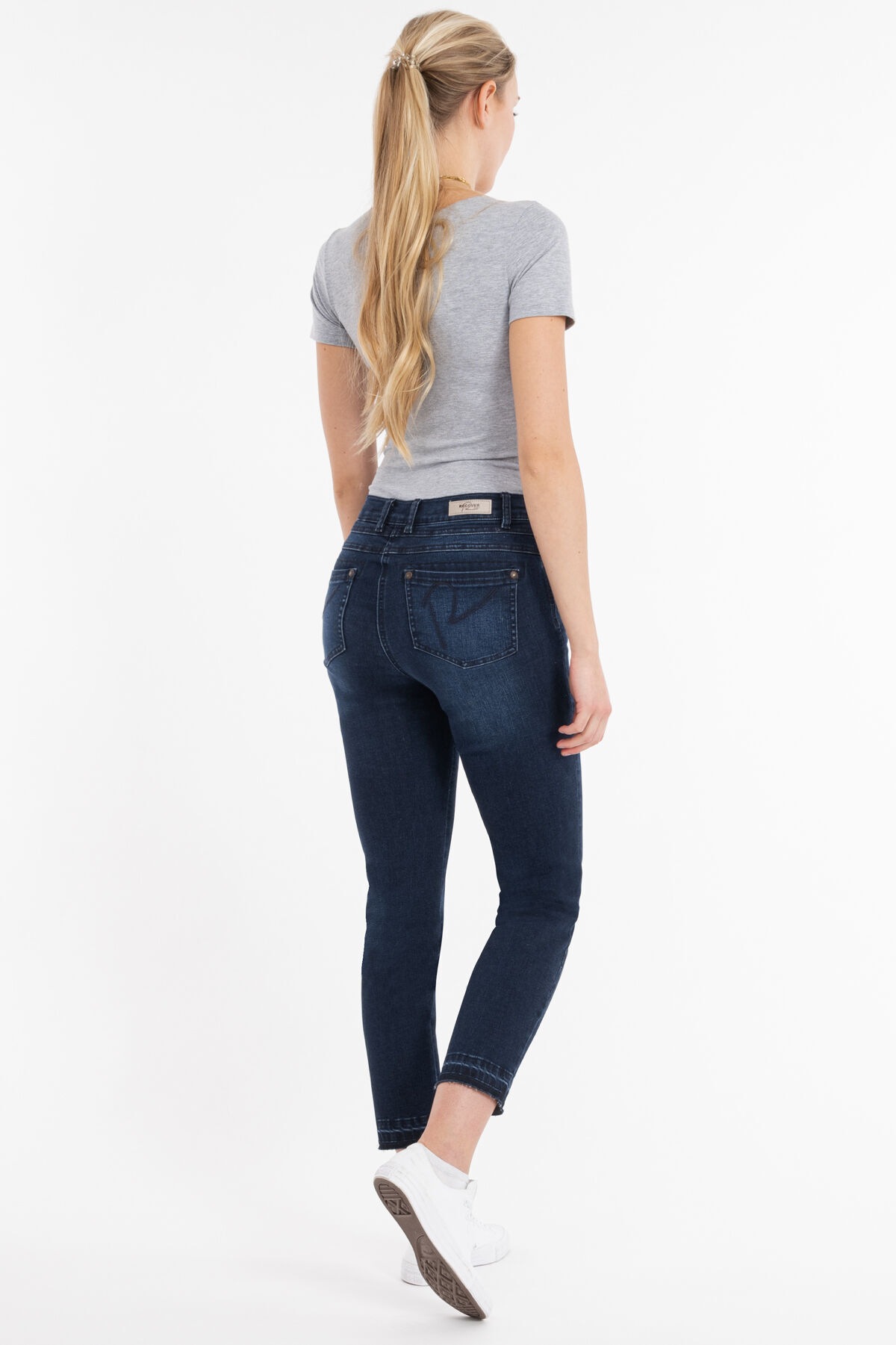 Recover Pants Slim-fit-Jeans »Wiebke«, mit Stickerei auf den Gesäßtaschen