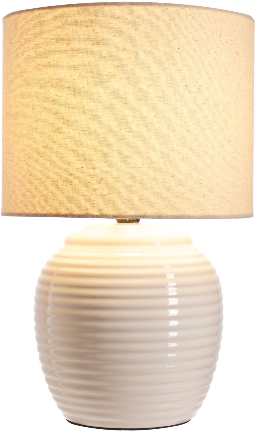 Pauleen Tischleuchte »Lovely Charm max.20W E14 Beige/Creme 230V Stoff/Keramik« E14 1 Stk. IP20