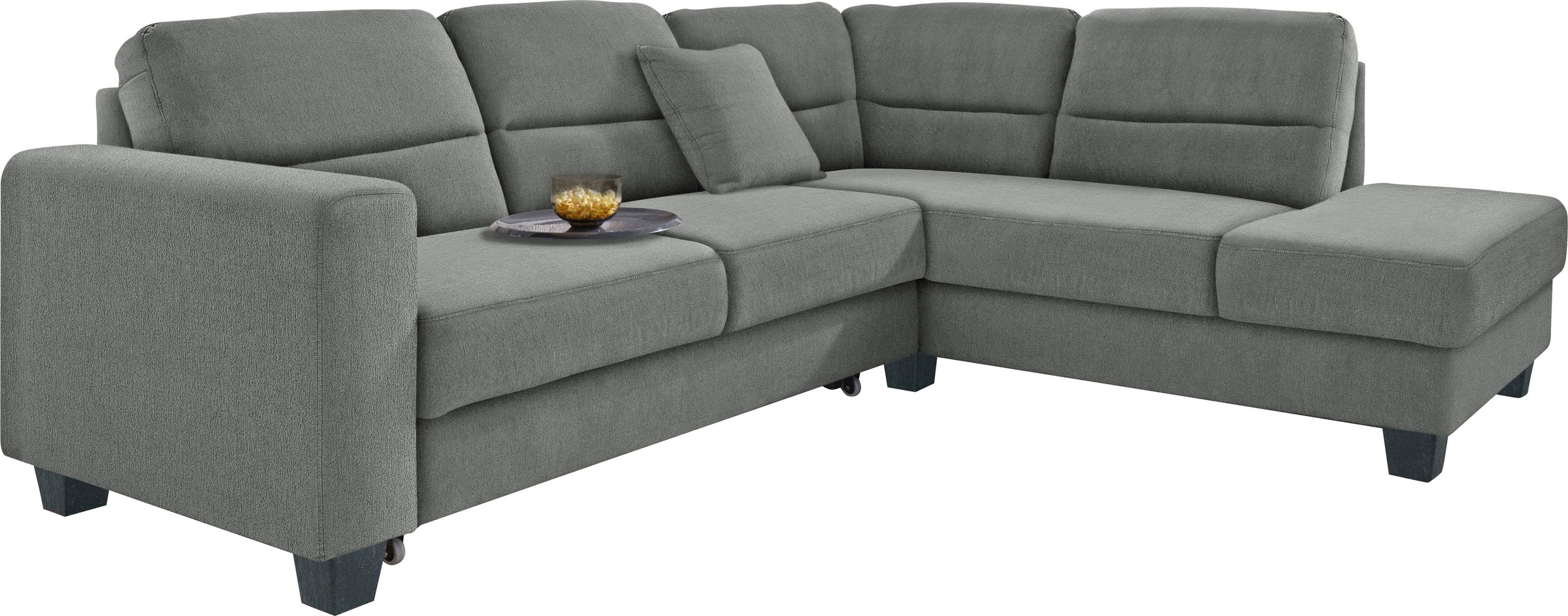 TRENDMANUFAKTUR Ecksofa »Chamber, zeitlos und modern, hoher Sitzkomfort, L-Form«, wahlweise mit Schlaffunktion